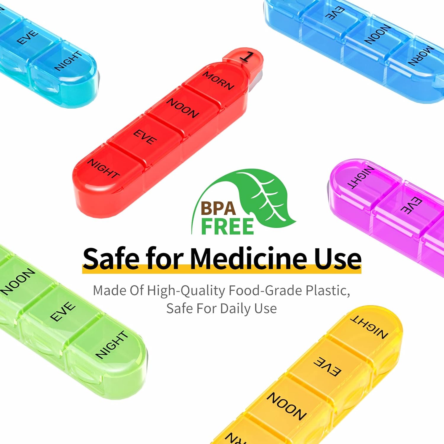 Monthly Pill Organizer 4 Times a Day, 30 Day Pill Organizer with Daily Pill Box Organizer, One Month Medicine Pill Case, 31 Day Pill Container Pill Holder to Hold Supplement and Medication - Image 6