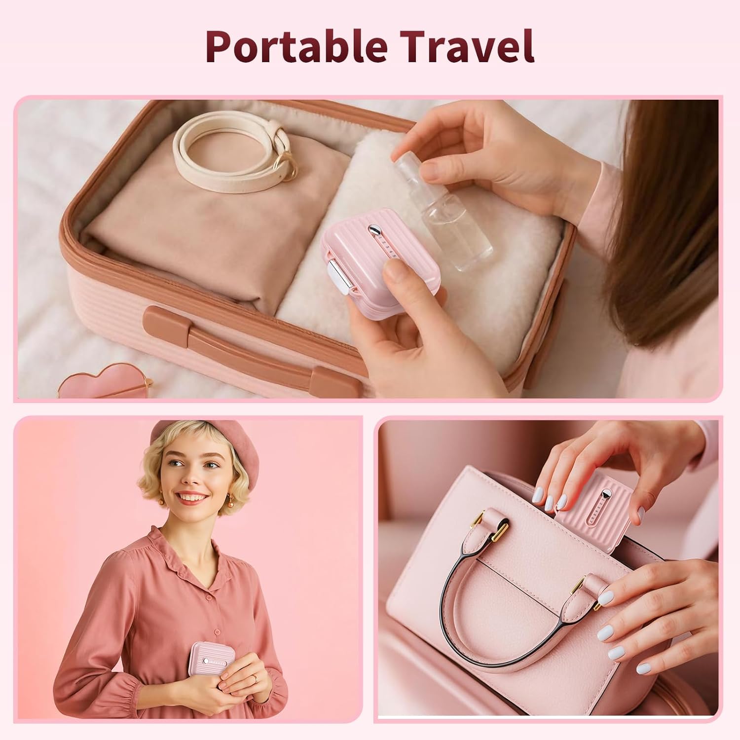 Travel Pill Organizer, 7 Compartments Portable Pill Case, Compact and Portable Pill Box, Small Pill Container for Pocket Purse Medicine Organizer, Daily Pill Box to Hold Vitamins - Image 8