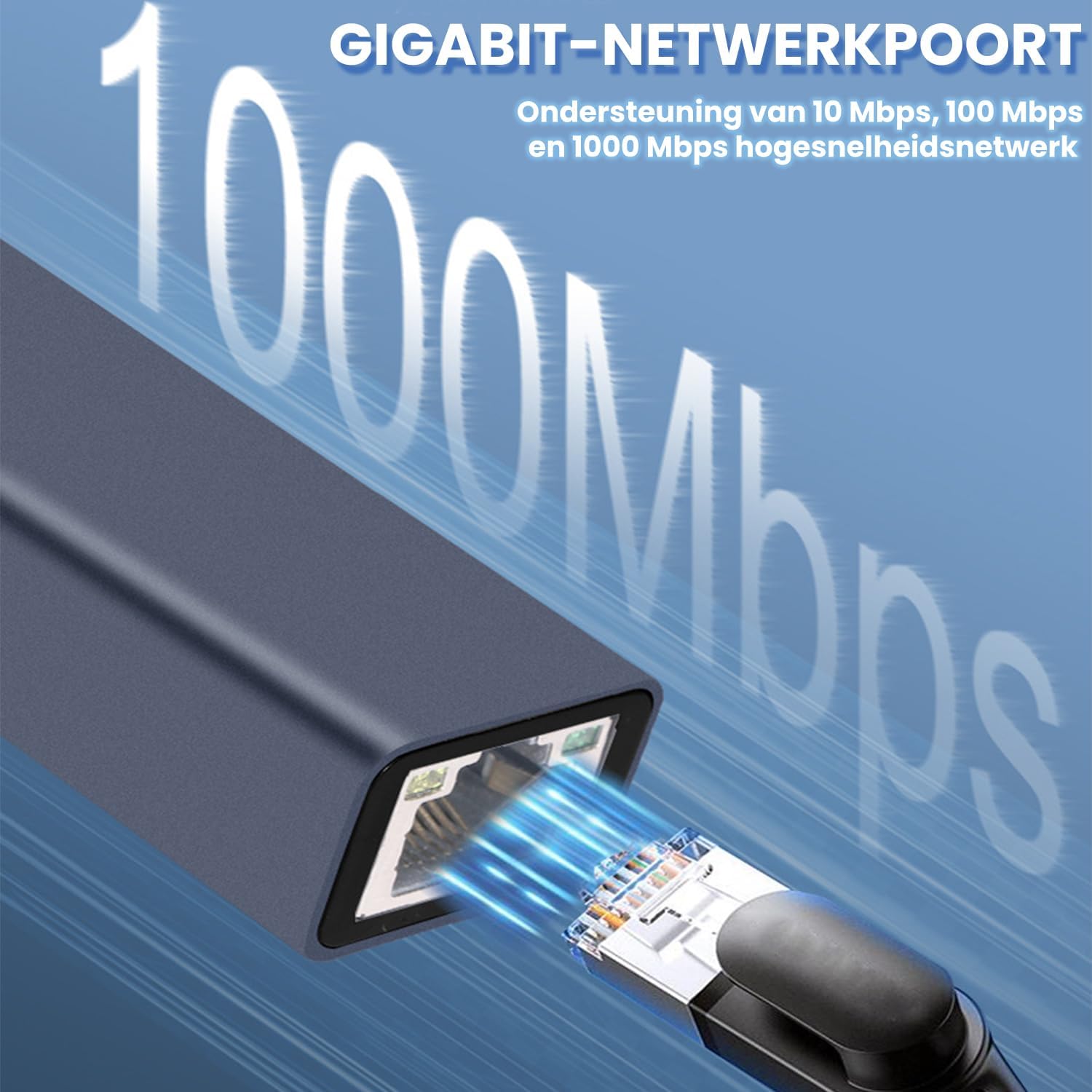 USB C to Ethernet Adapter, 1000Mbps Type C to Ethernet Adapter Ethernet Connector, Driver Free Ethernet Adapter Compatible for MacBook Pro|Air, iPhone 15 Pro|Max, Windows XP, MAC OS, Linux - Image 2