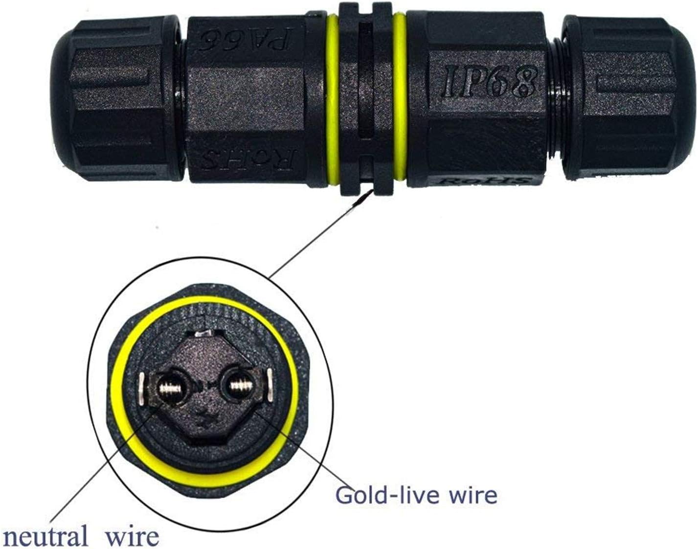 FX Junction Box Outdoor Waterproof IP68 Electrical Cable Connector 2 Way M20 Plug Wire Range 5 to 12mm External Cord Boxes 2 pcs - Image 7