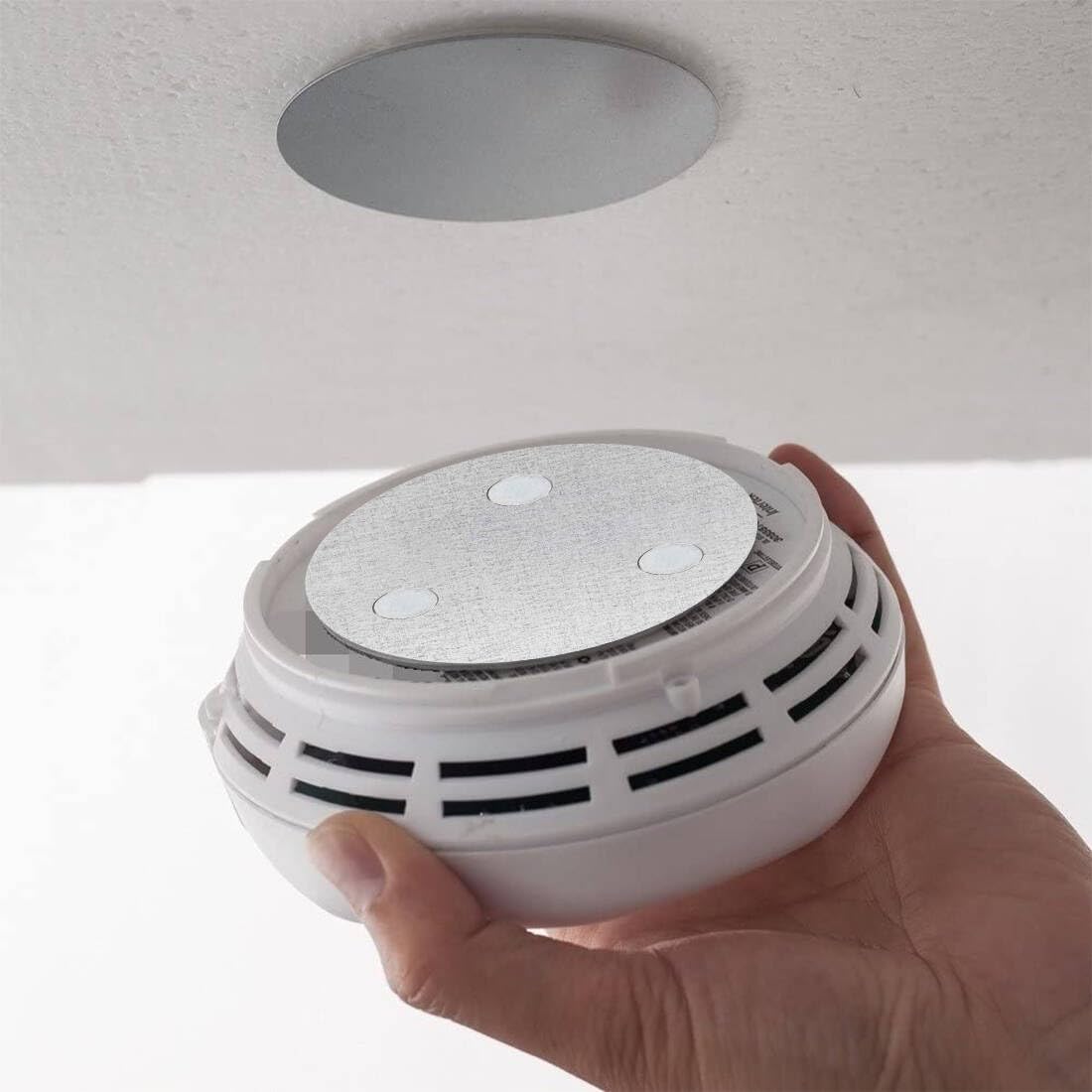 Magnetic Smoke Detector Sticky Pads Magnetic Adhesive Pads 3PCS Magnetic Smoke Alarm Fixing Mount No Drilling Magnet Holder Installation Tool for Smoke Fire Alarms Detector - Image 7