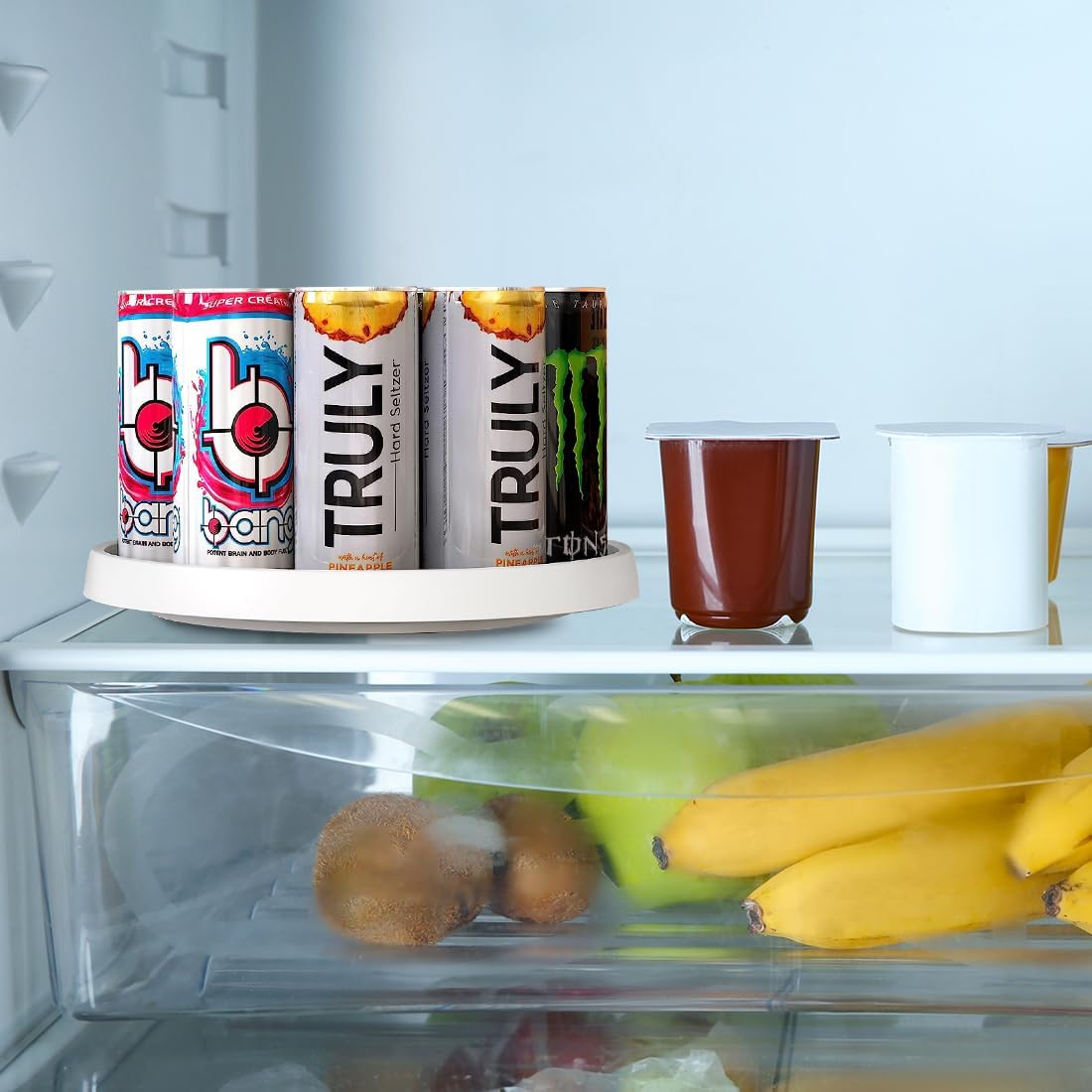 Lazy Susan Turntable Non-Skid Spice Turntable Rack 12-Inch Pantry Storage Organizers for Cabinet Kitchen Fridge Bathroom Countertop Organizing - Image 6