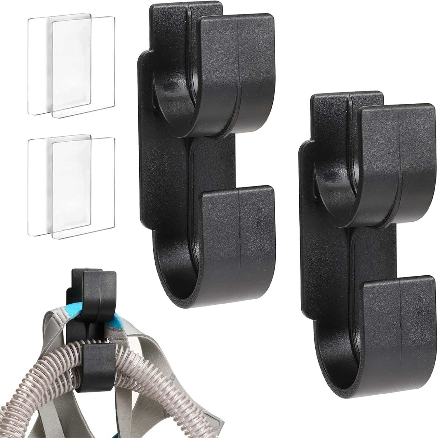 CPAP Hose Holder CPAP Mask Hanger Hook 2PCS CPAP Tubing Hanger Hose Organizer for Breathing Machine - Image 1