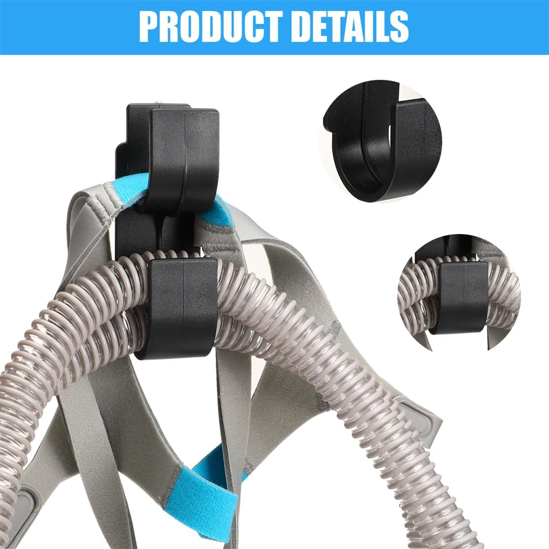 CPAP Hose Holder CPAP Mask Hanger Hook 2PCS CPAP Tubing Hanger Hose Organizer for Breathing Machine - Image 2