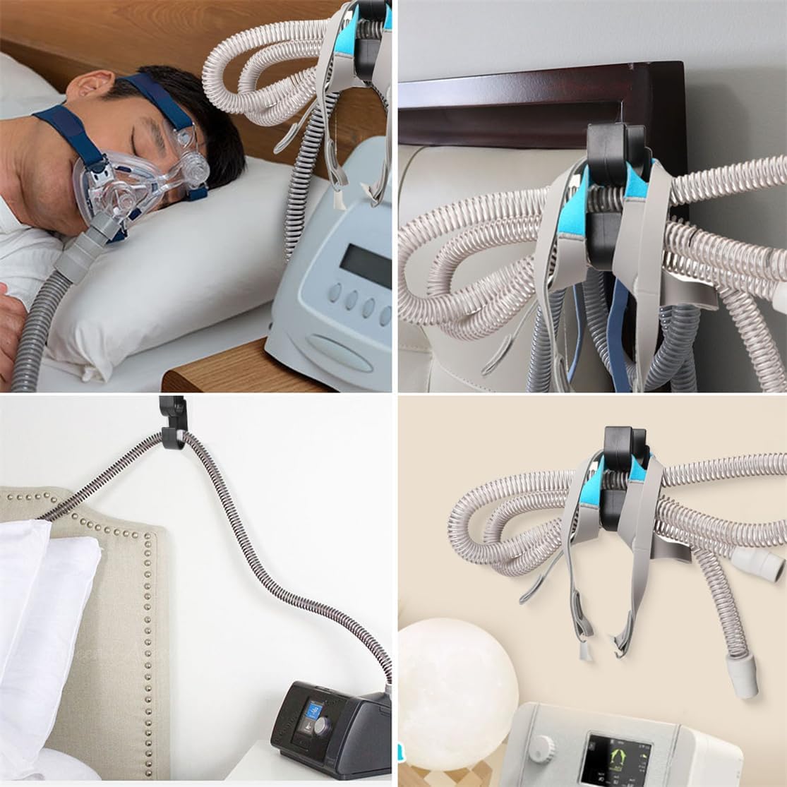 CPAP Hose Holder CPAP Mask Hanger Hook 2PCS CPAP Tubing Hanger Hose Organizer for Breathing Machine - Image 4
