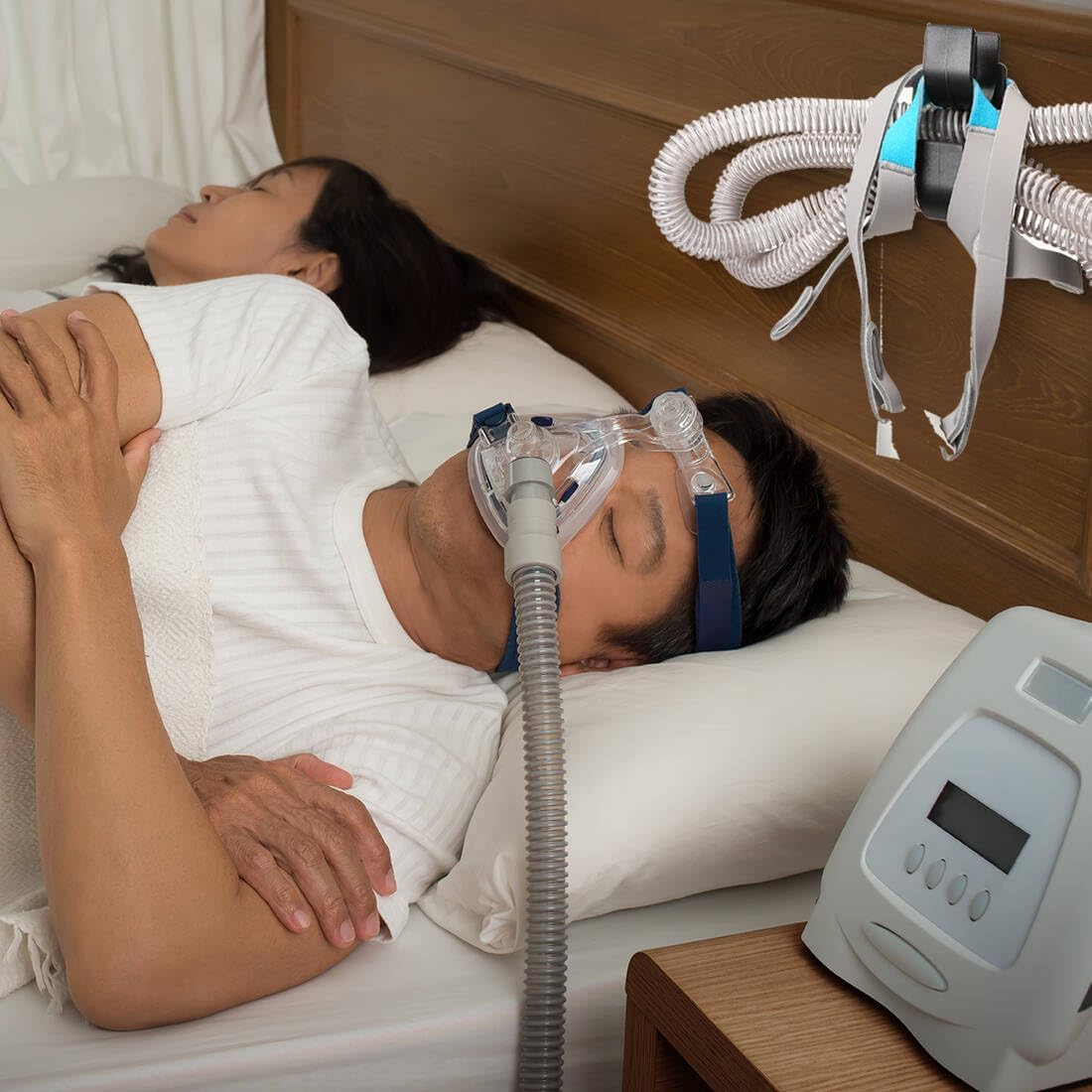 CPAP Hose Holder CPAP Mask Hanger Hook 2PCS CPAP Tubing Hanger Hose Organizer for Breathing Machine - Image 7