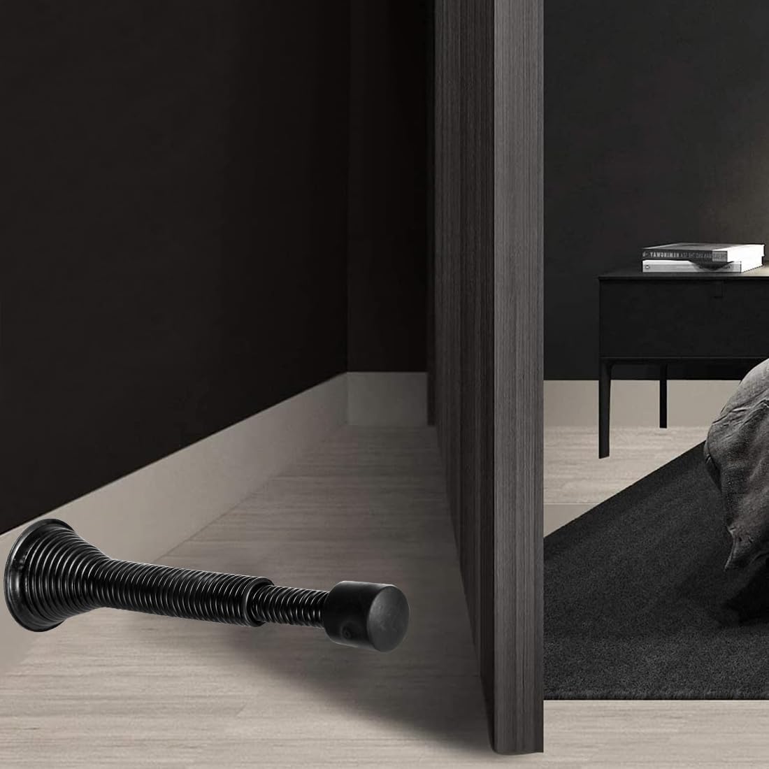 Spring Door Stop Door Stopper for Wall 6 Pack Flexible Door Stops with Rubber Bumper for Bottom of Door - Image 7