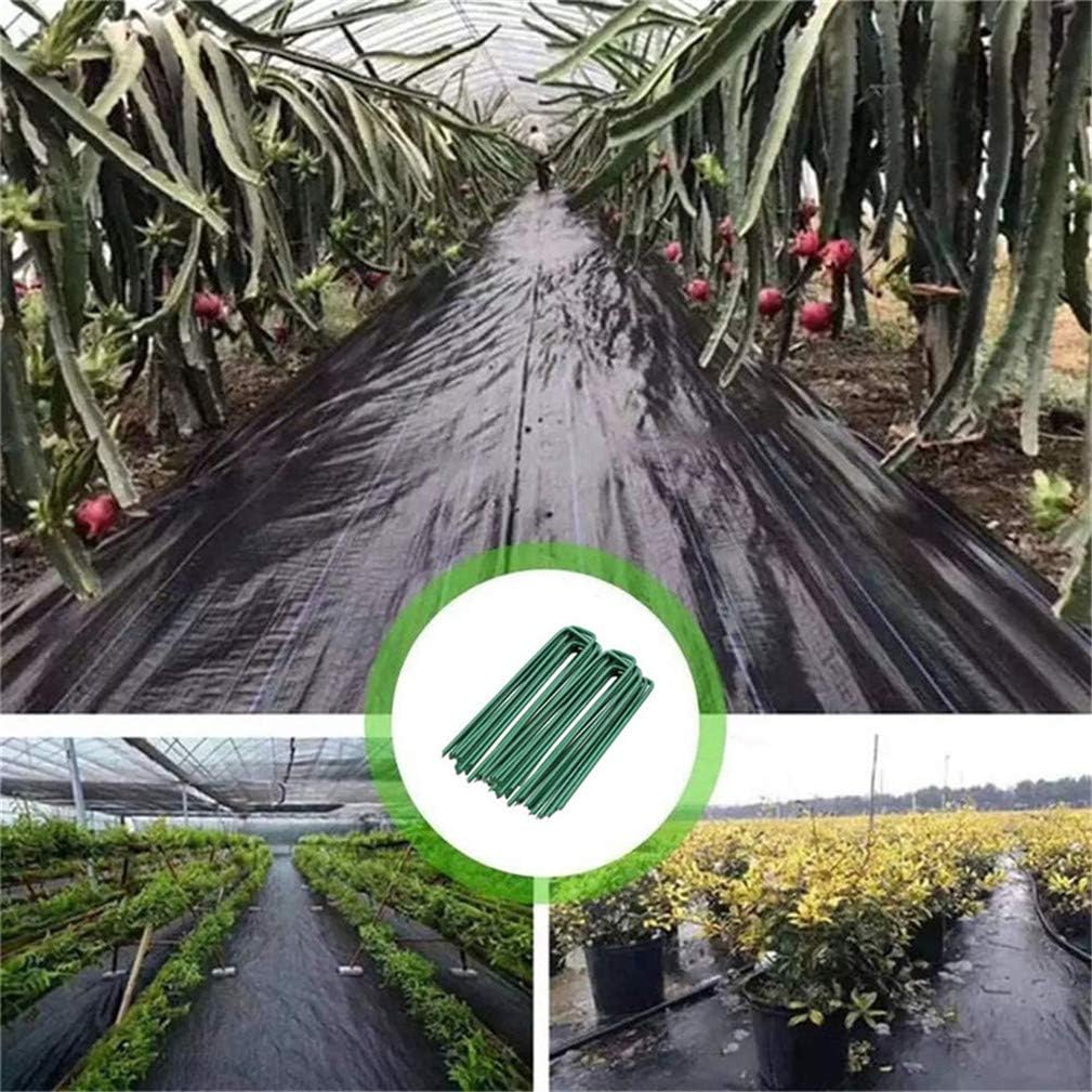 IME Garden Staples U Shaped Ground Anchors Stakes Pegs Pins Spikes for Securing Lawn Farm Sod Barrier Landscape Grass Fabric Netting Green 15CM 20Pack - Image 7