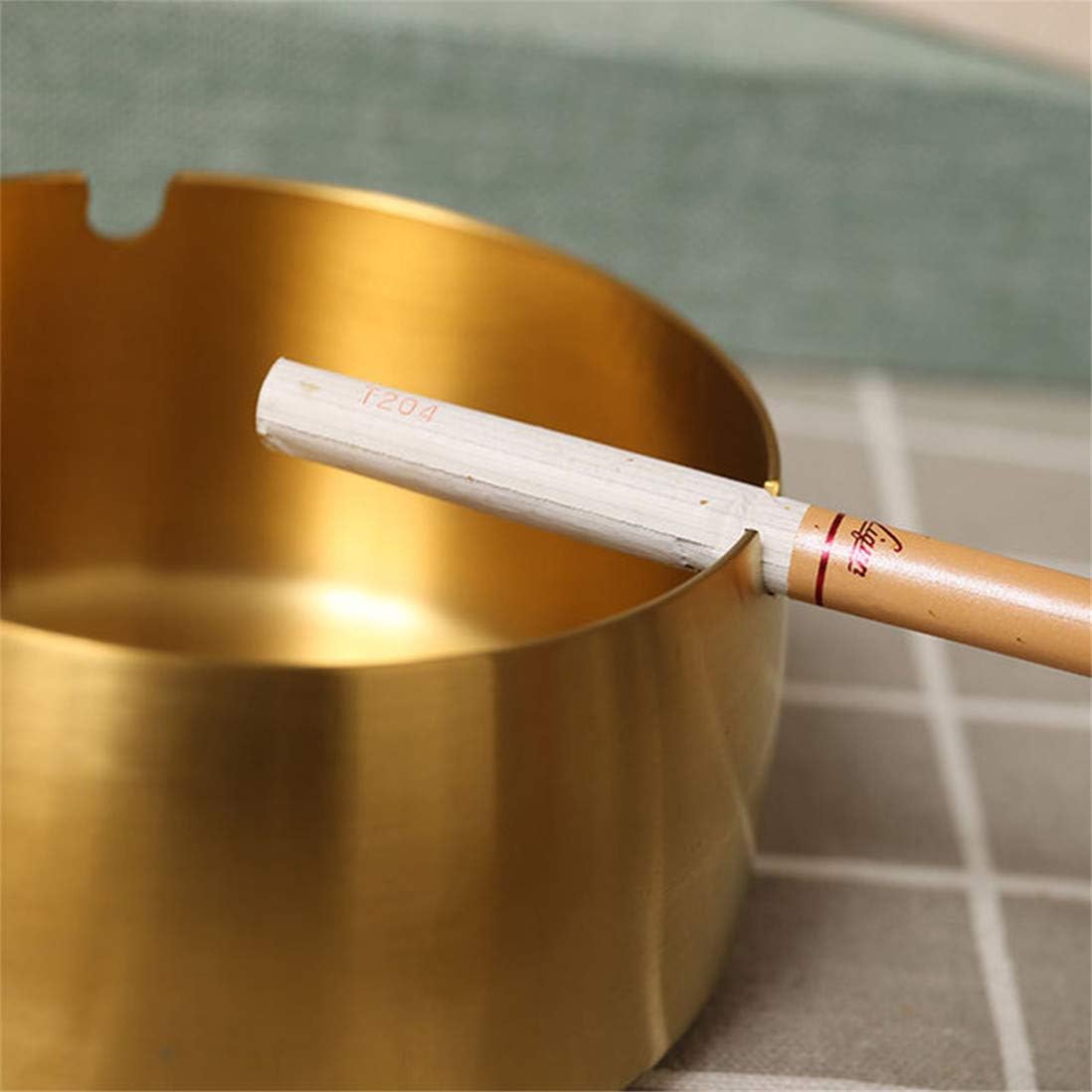 IME Windproof Ashtray Portable Ash Tray Stainless Steel Smoke Ashtrays for Patio Outdoors Home Office Party Bar - Image 3