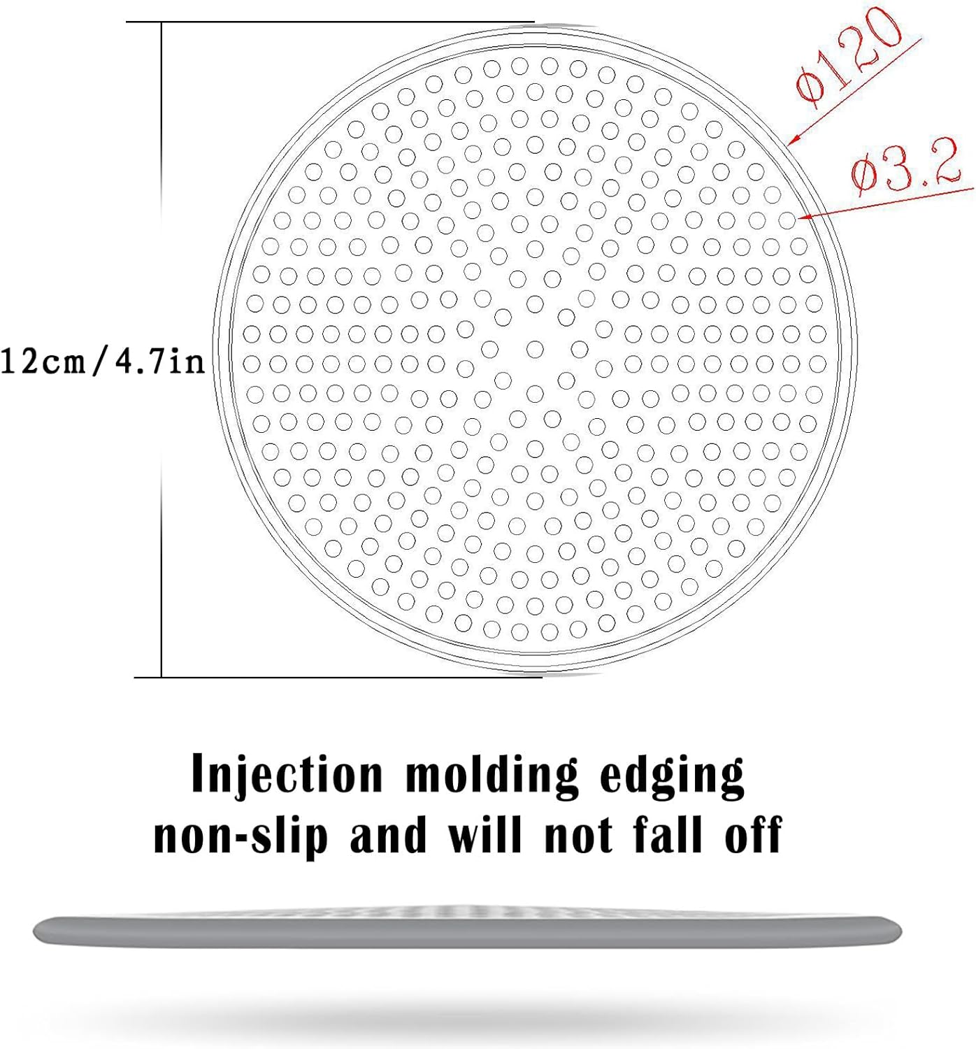 Shower Drain Hair Catcher, Stainless Steel Bathtub Shower Drain Hair Trap Strainer - Image 2