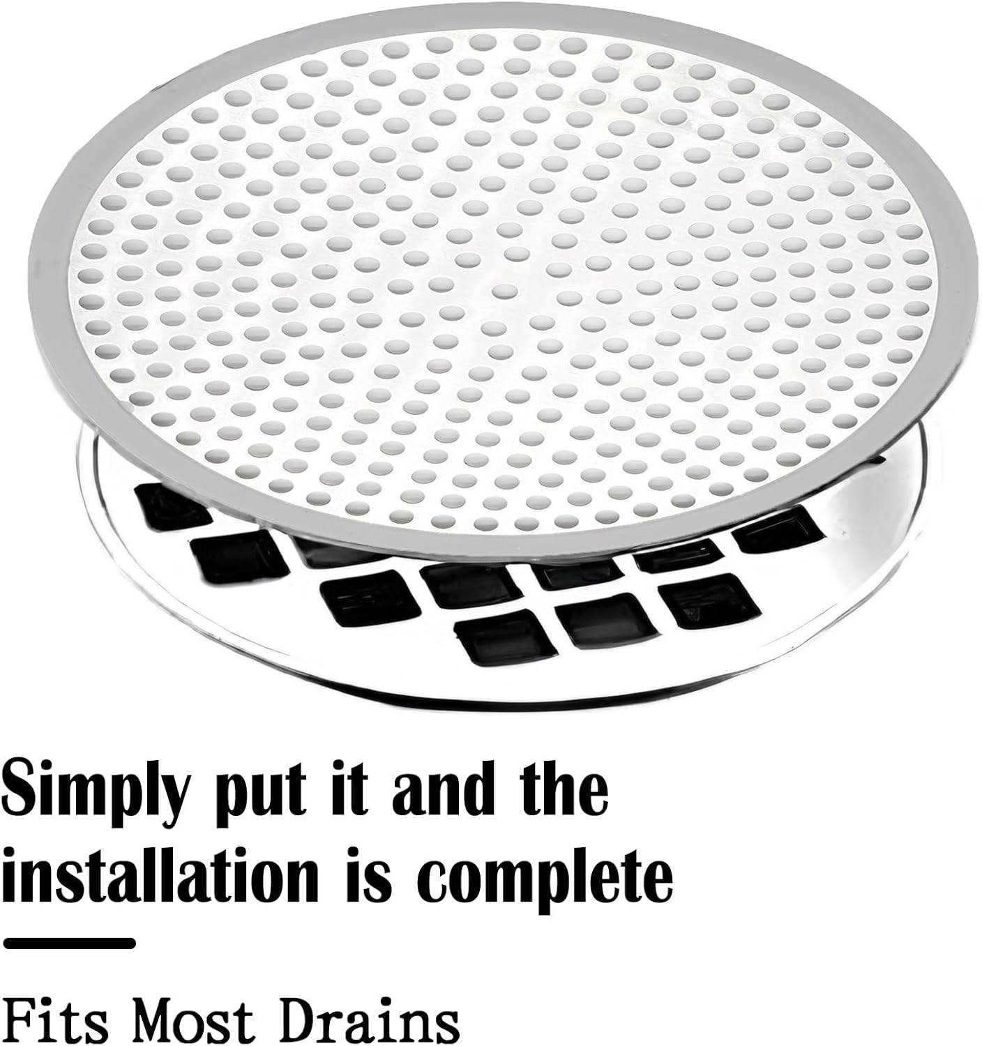 Shower Drain Hair Catcher, Stainless Steel Bathtub Shower Drain Hair Trap Strainer - Image 5