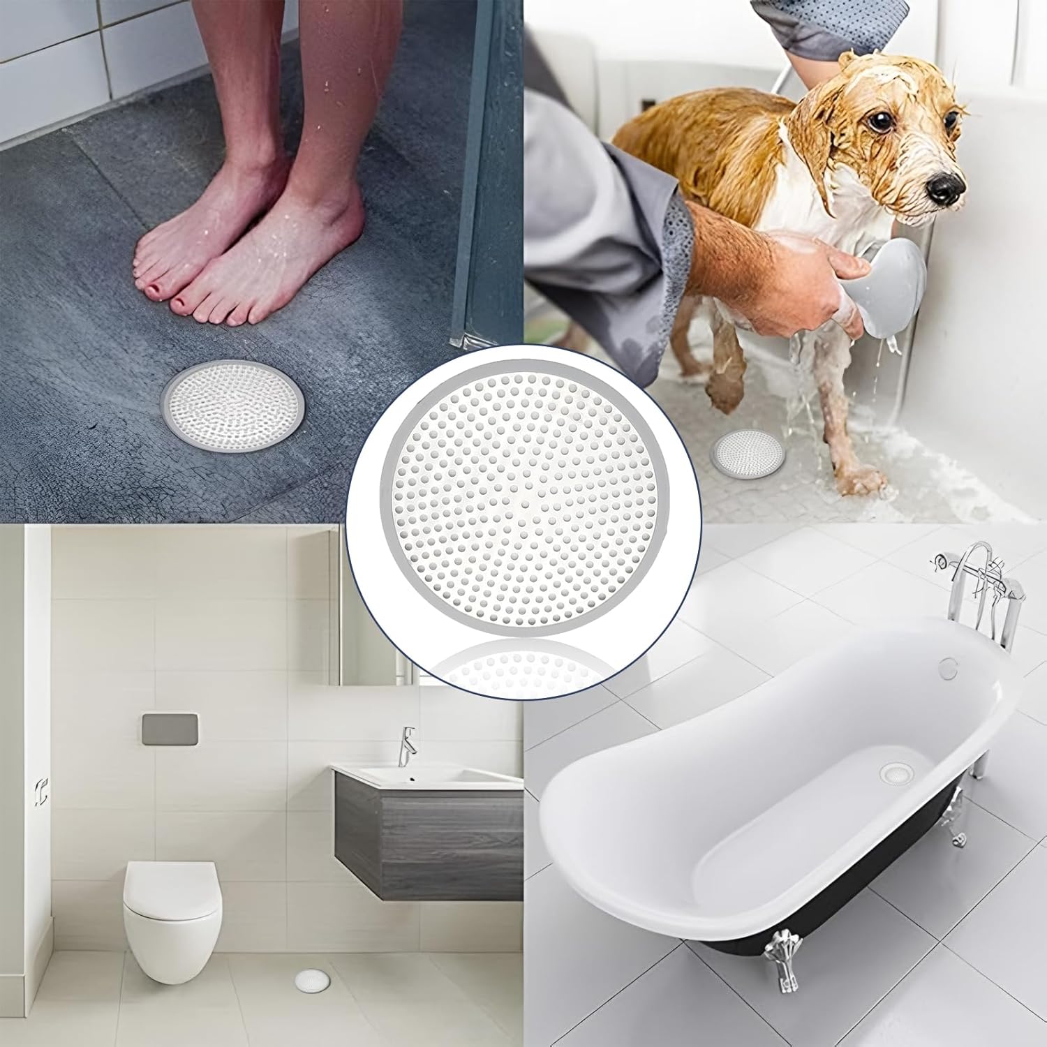 Shower Drain Hair Catcher, Stainless Steel Bathtub Shower Drain Hair Trap Strainer - Image 6