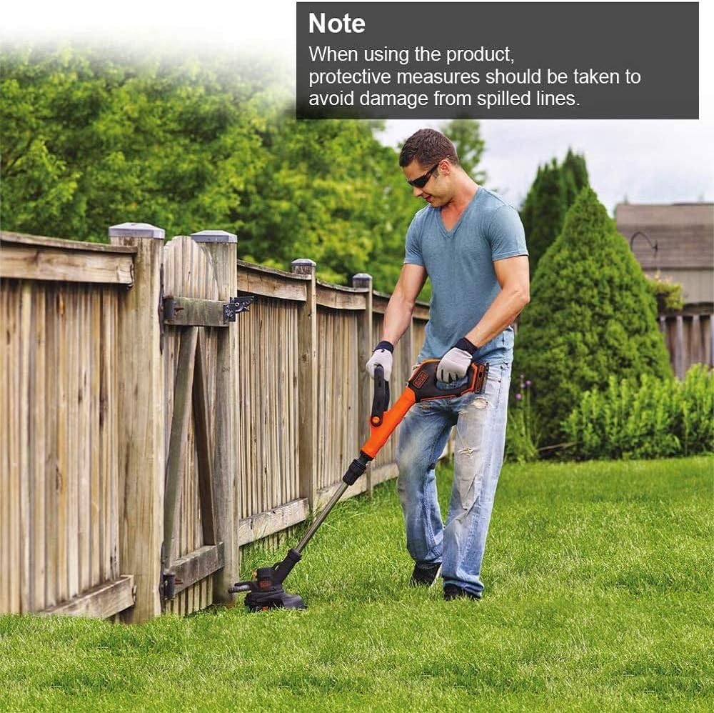 AF-100 String Trimmer Line Replacement - 30ft 0.065 Compatible With Black + Decker Autofeed System - Durable Line (6 Replacement Spools, 1 Cap, 1 Spring) - Image 8