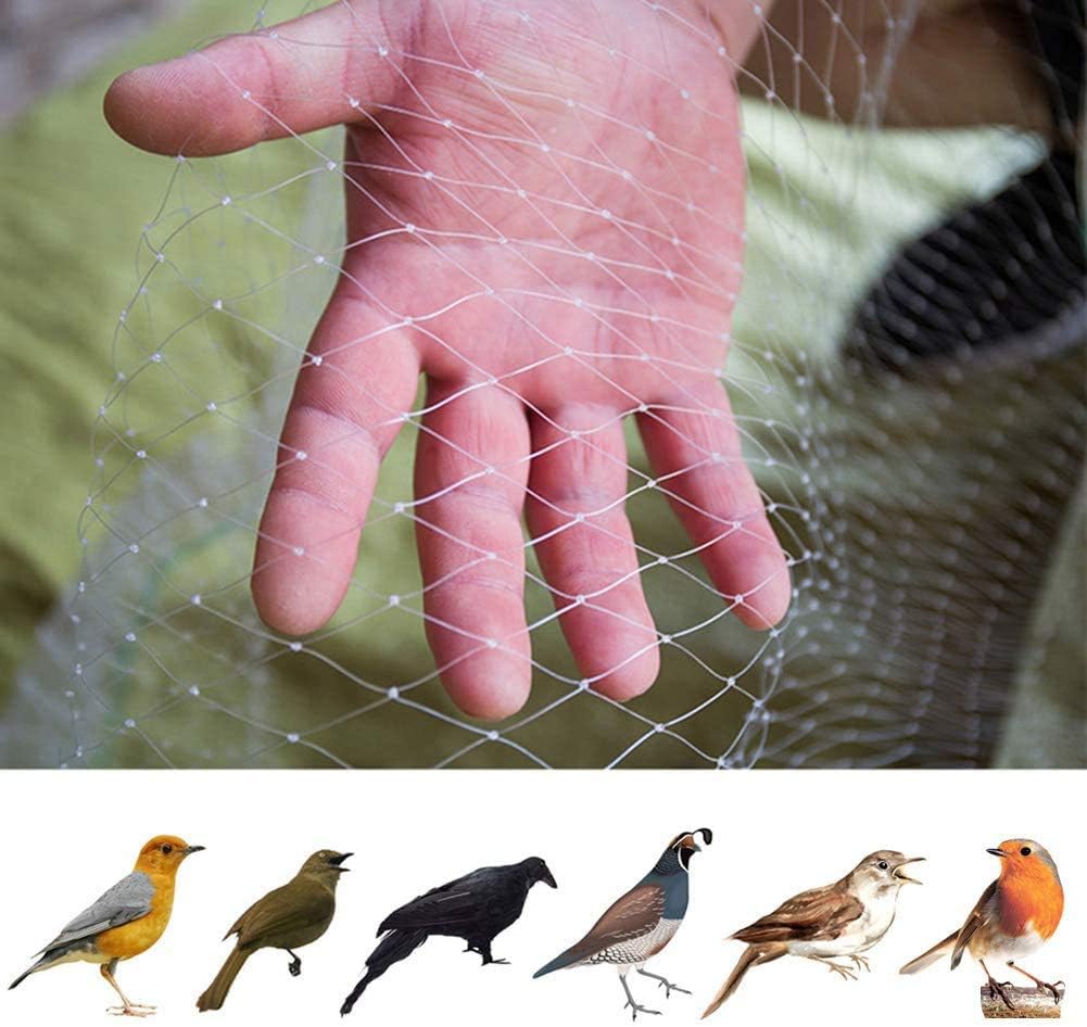 33 x 16 Ft Reusable Nylon Anti Bird Net Anti Bird Mesh Netting Anti Bird Protection Net for Garden Plant Fruit Crop Cage Protection Against Birds Deer Seagull Pigeon - Image 1