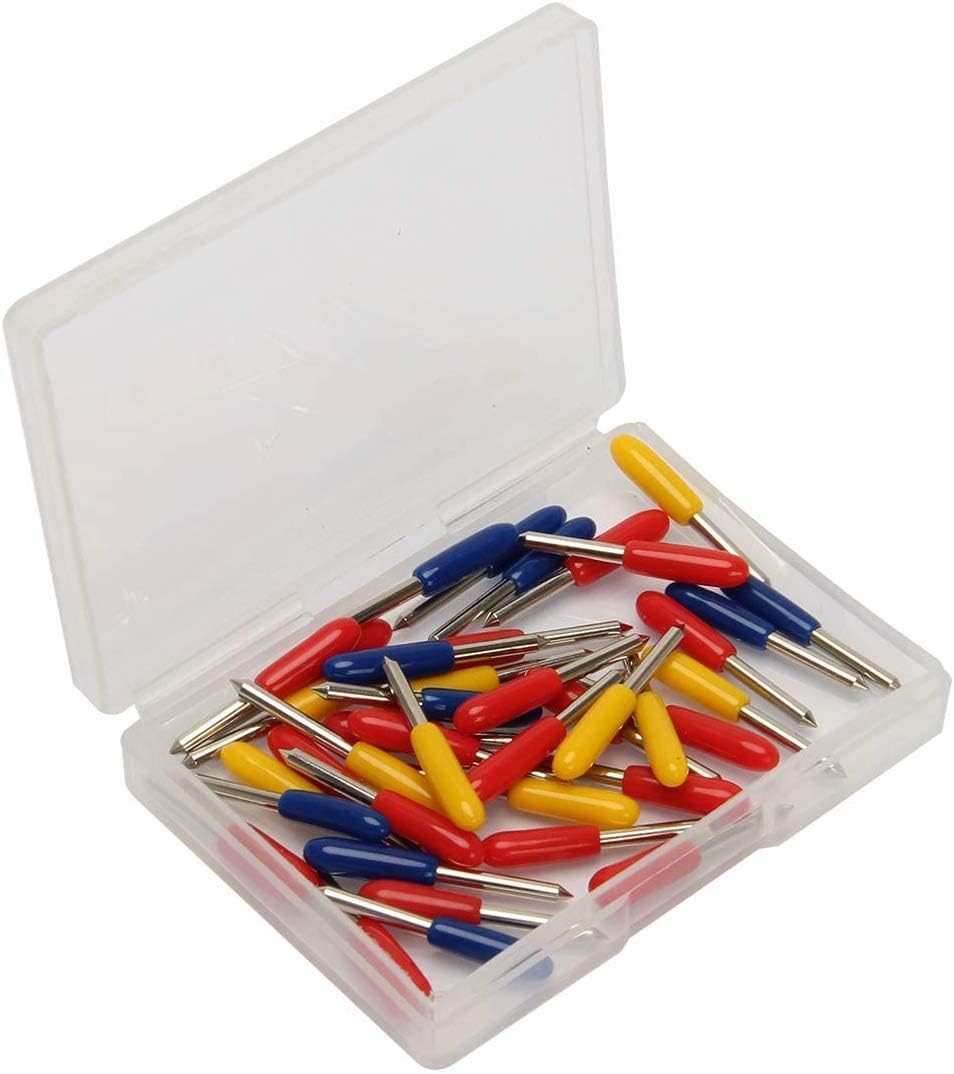 40PCS Replacement Blades for Explore Air/Air 2 Vinyl Cutting Machines, 20PCS 45° Standard + 10PCS 30° + 10PCS 60° Deep Cut Vinyl Fabric Cutting Blades Replacements - Image 7