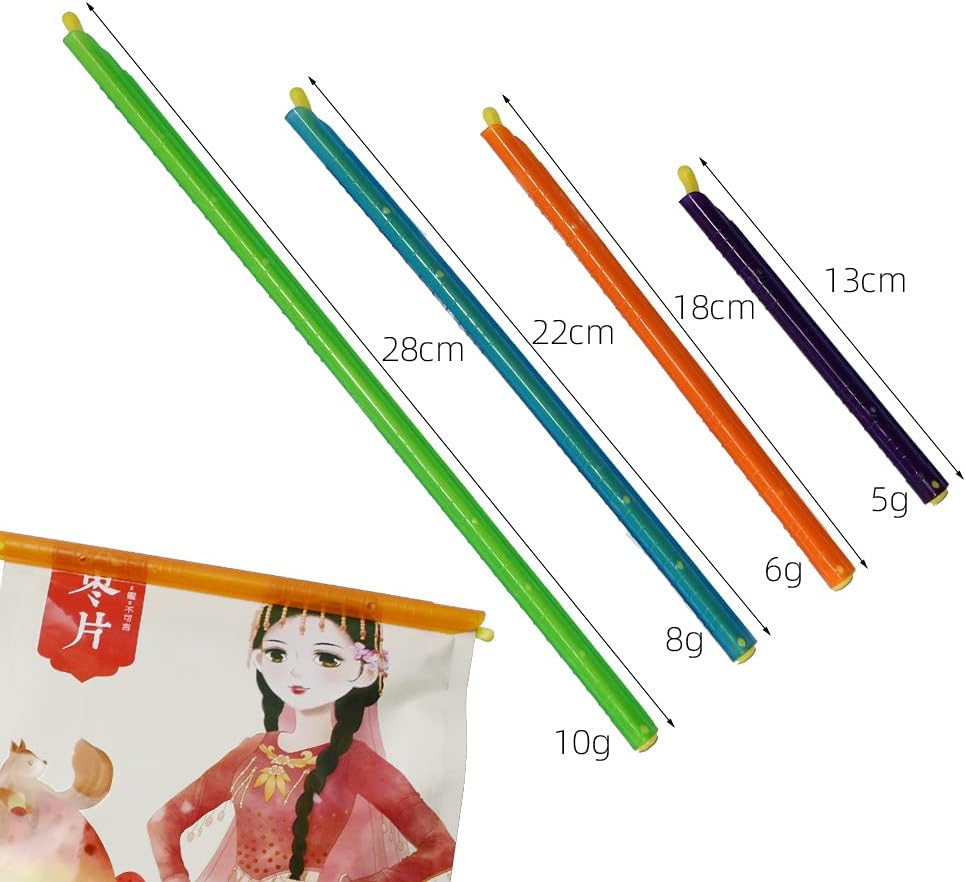 32 PCS Food Bag Sealer Sticks, 4 to 12 Inch Chip Clips, 4 Lengths Storage Closures for Keeping Snack Fresh, Grip Sealers for Pet Dog Food (32) - Image 3