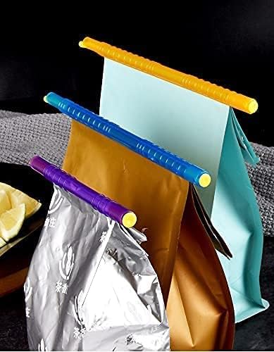 32 PCS Food Bag Sealer Sticks, 4 to 12 Inch Chip Clips, 4 Lengths Storage Closures for Keeping Snack Fresh, Grip Sealers for Pet Dog Food (32) - Image 5