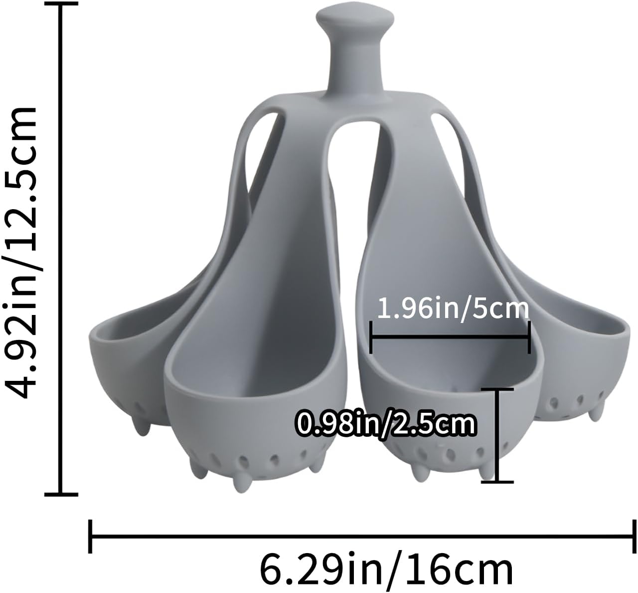 Silicone Egg Boiler Rack, Egg Poacher Egg Boiler Holder Holds 6 Eggs for Easy Cooking and Fridge Storage, Dishwasher Safe - Image 2