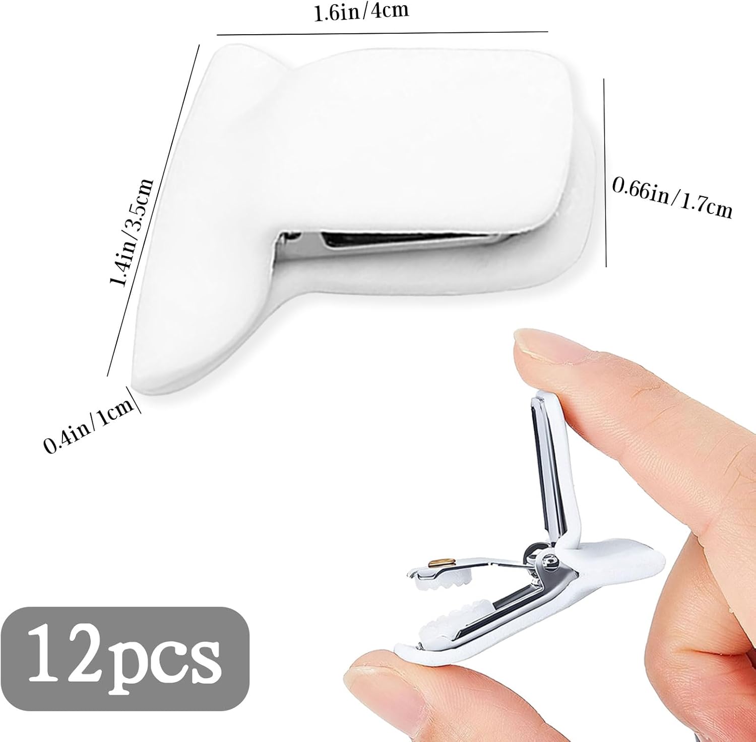 12 Pcs Padded Comforter Clips Duvet Cover Clips, Non-Slip Bed Sheet Clips Fasteners Duvet Clips for Inside Duvet Cover for Preventing Comforters from Shifting Inside - Image 2
