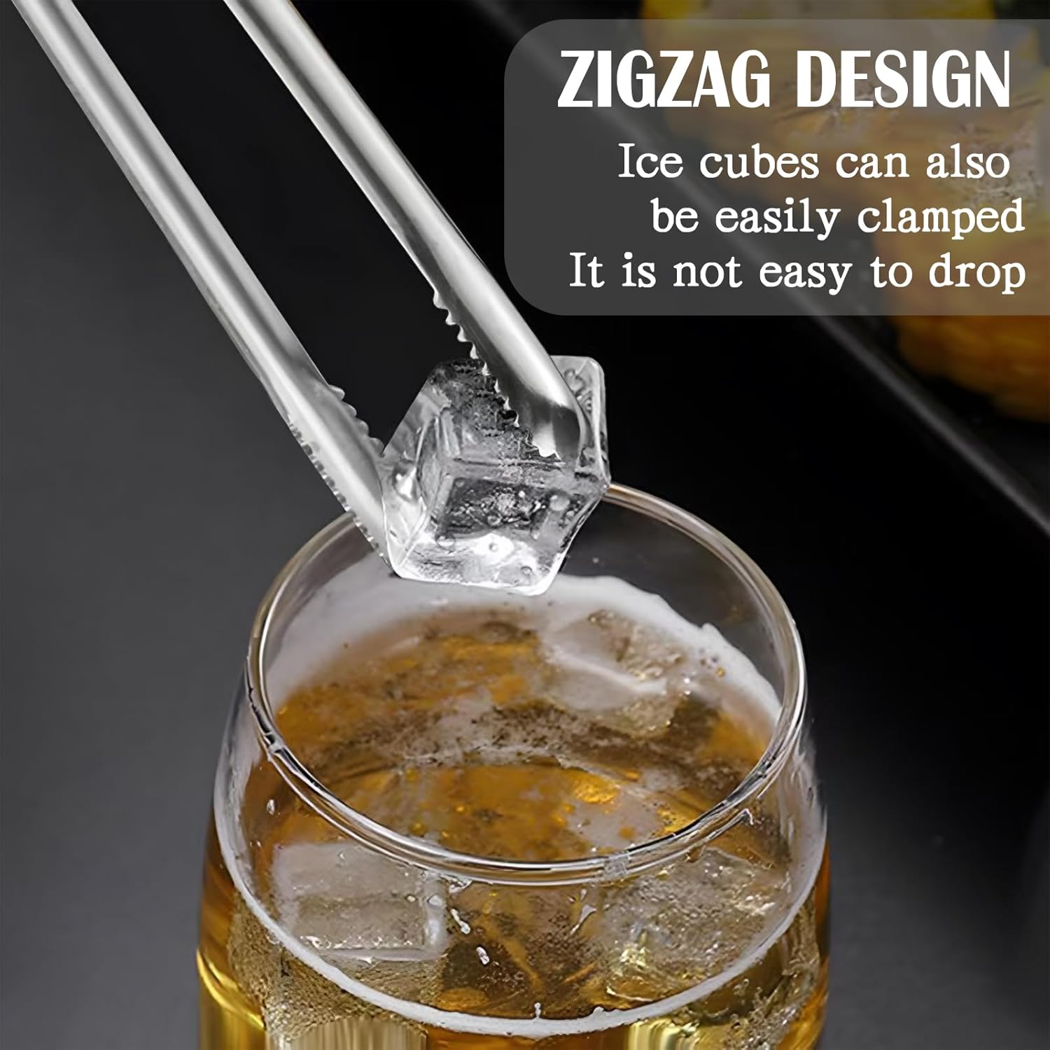 2 Pcs BBQ Kitchen Tongs, Stainless Steel Heat Resistant Tweezer Tongs Utensils for Kitchen Cooking, Grilling - Image 3