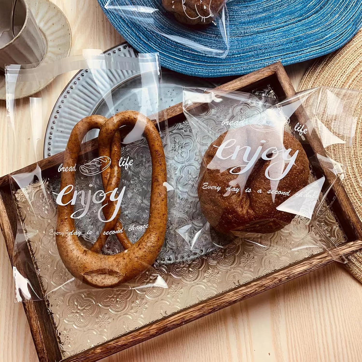 Clear Self Sealing Cellophane Bags, 5x7 Inch Cookie Treat Bags, 200 Pcs Resealable Cellophane Bag for Packaging Cookies, Gifts, Products, Pastry, Candy - Image 4