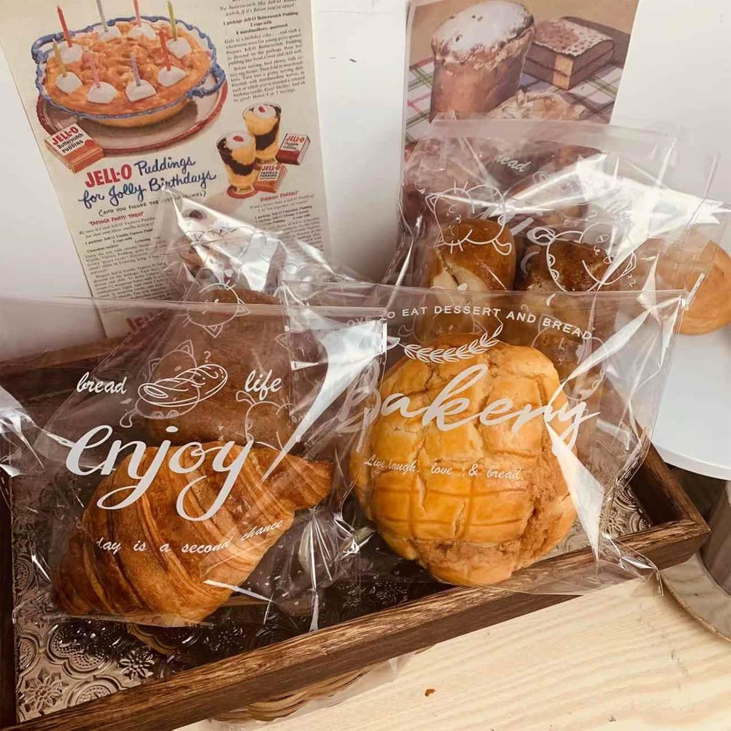 Clear Self Sealing Cellophane Bags, 5x7 Inch Cookie Treat Bags, 200 Pcs Resealable Cellophane Bag for Packaging Cookies, Gifts, Products, Pastry, Candy - Image 5