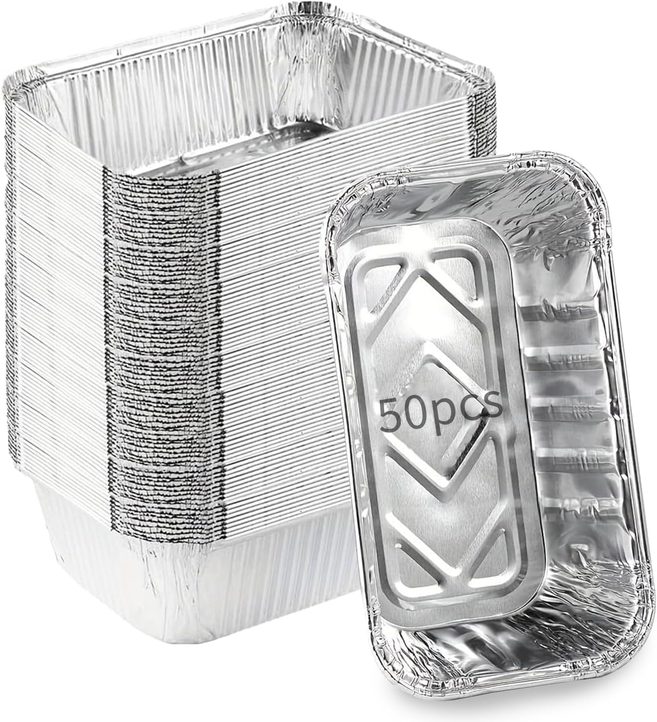 Aluminum Pans Drip Pans (50 Pack, 8