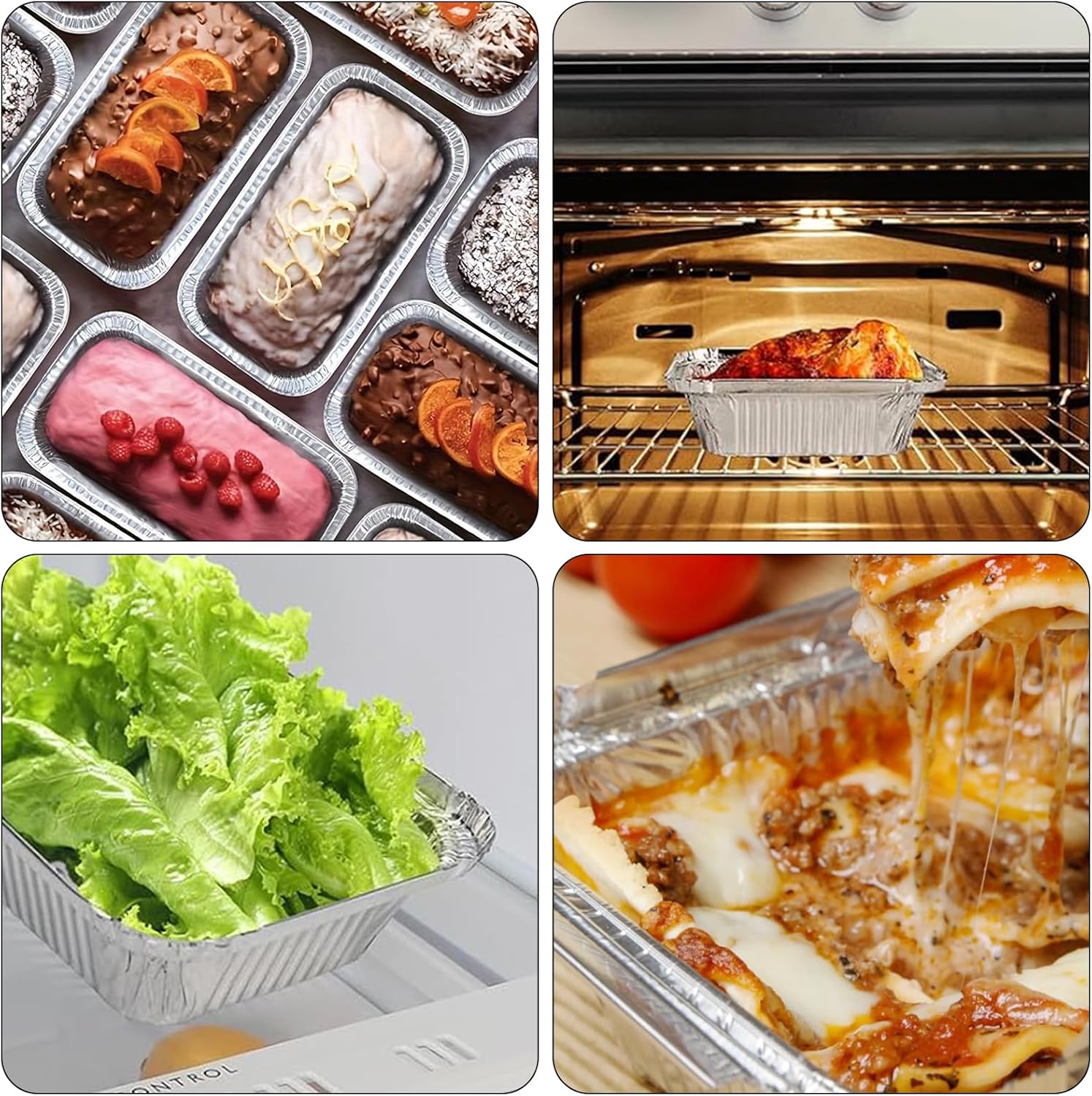 Aluminum Pans Drip Pans (50 Pack, 8