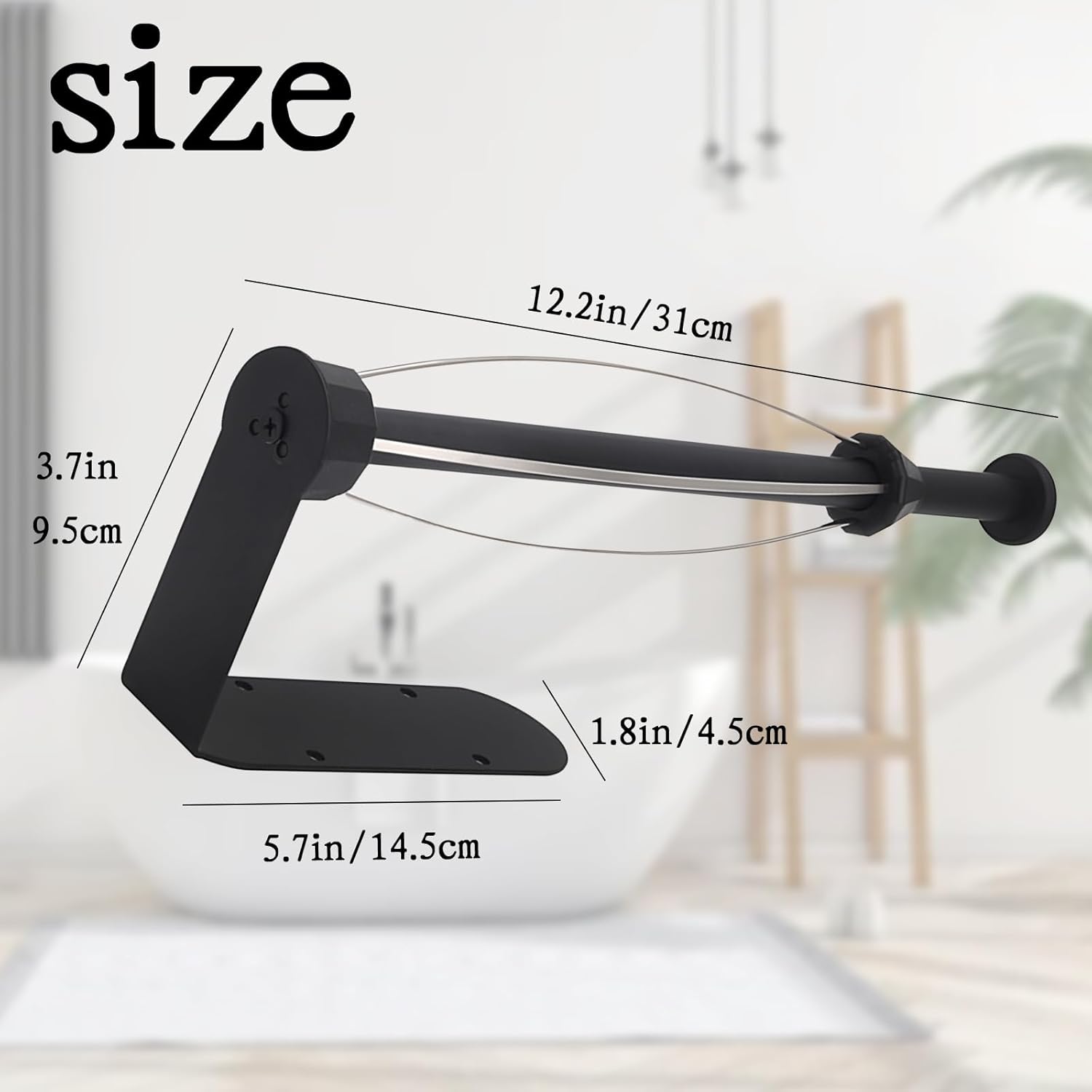 Paper Towel Holder Under Cabinet, Self Adhesive or Drilling, Wall Mount Stainless Steel Paper Towel Rack for Kitchen Toilet Bathroom - Image 2