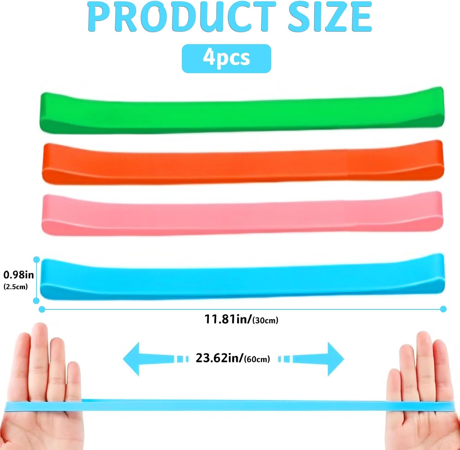 Towel Bands (4 Pack), Stretch Silicone Beach Towel Clips for Beach Pool & Cruise Chairs, Summer Beach Trip Essentials - Image 2