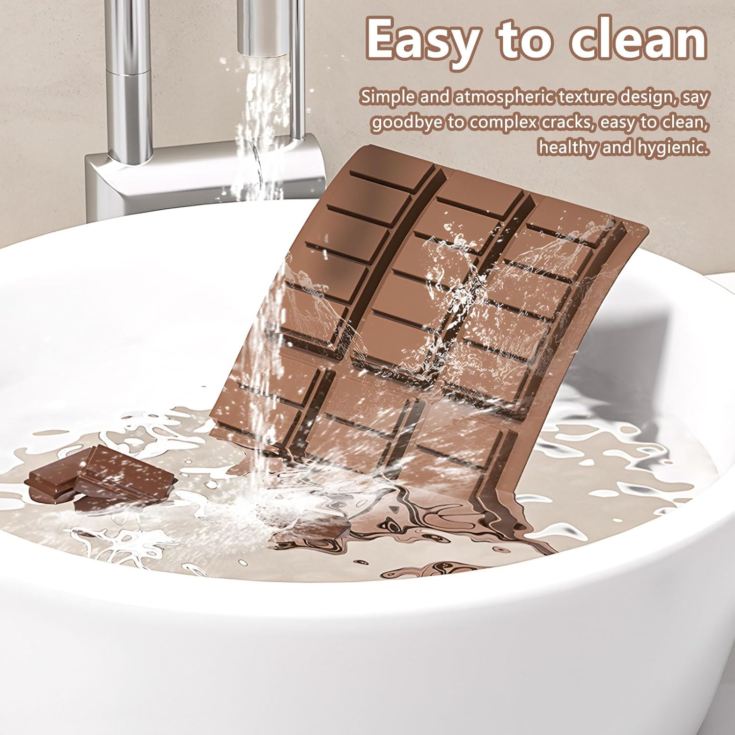 2 Pcs Chocolate Bar Mold, Easy Release Silicone Chocolate Molds, Food Grade Non-Stick Dubai Chocolate Mold Kitchen Baking Mold for Candy, Chocolate - Image 5