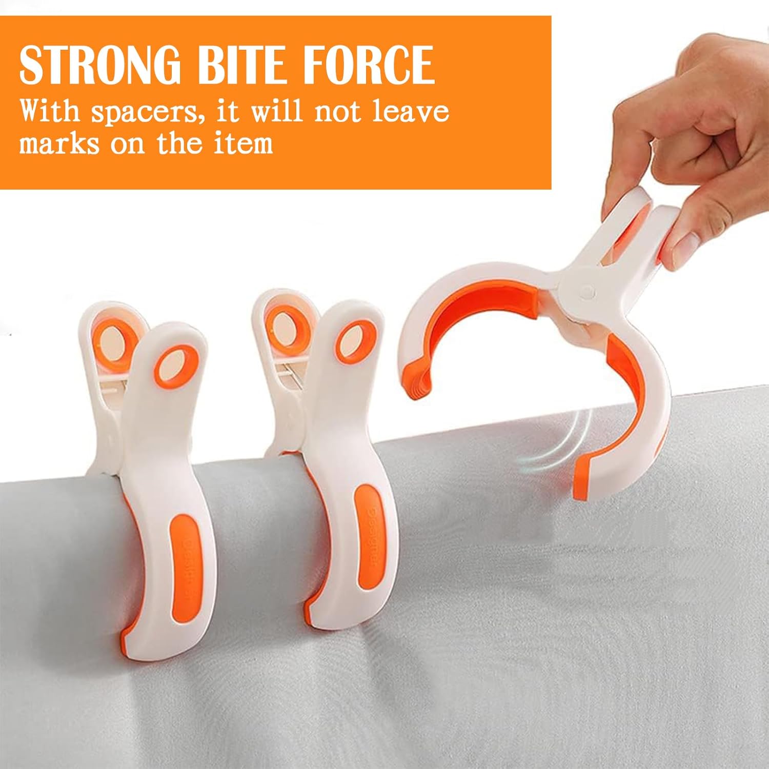 5 Pcs Beach Towel Clips for Beach Chairs, Plastic Towel Pegs Towel Holder, Windproof Clothes Pins Outdoor Laundry Clamps - Image 5