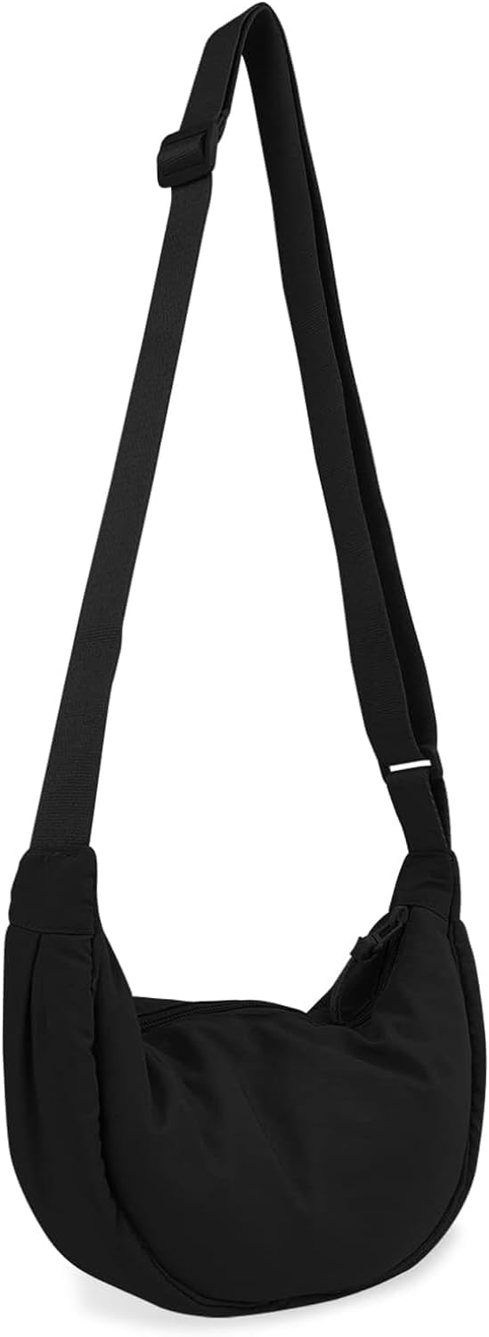 Crossbody Bag Hobo Sling Crescent Bag Women Men Trendy Small Shoulder Bag Purse Dumpling Bag Casual Handbag Adjustable Strap - Image 3