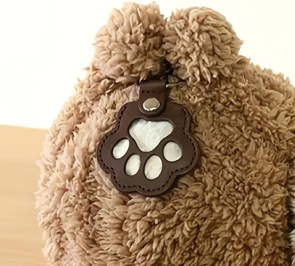 Pet Hair Storage Bag 3pcs Leather Cat Paw Keychain Portable Pet Hair Memorial Keepsake Keyring for Pet Commemorative - Image 8