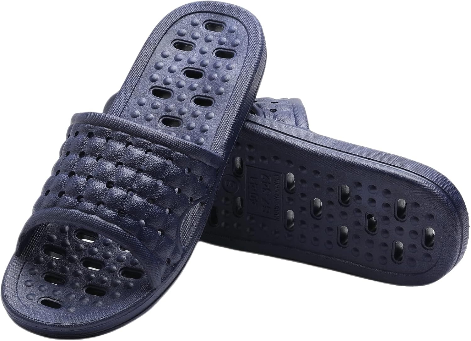 Quick Drying Shower Slippers non-slip Bathroom Slippers Drain Holes Shower Shoes for Women and Men Dorm pool gym - Image 2