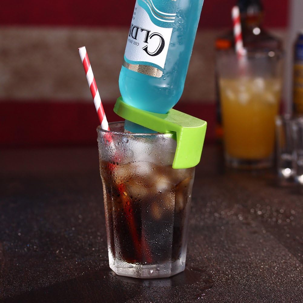 10pcs ABS Drink Clips Bottle Buckle Holders Beer Cocktail Snap for Schooner & Goblet Glasses (Random Color) - Image 2