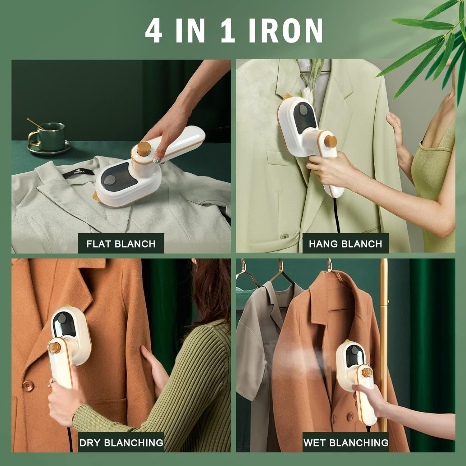 Mini Clothes Iron, Portable Mini Hand-held Travel Ironing Machine, Hand-held Dry and Wet Ironing Machine, Micro Steam Iron,Suitable for Home and Travel(White) - Image 6