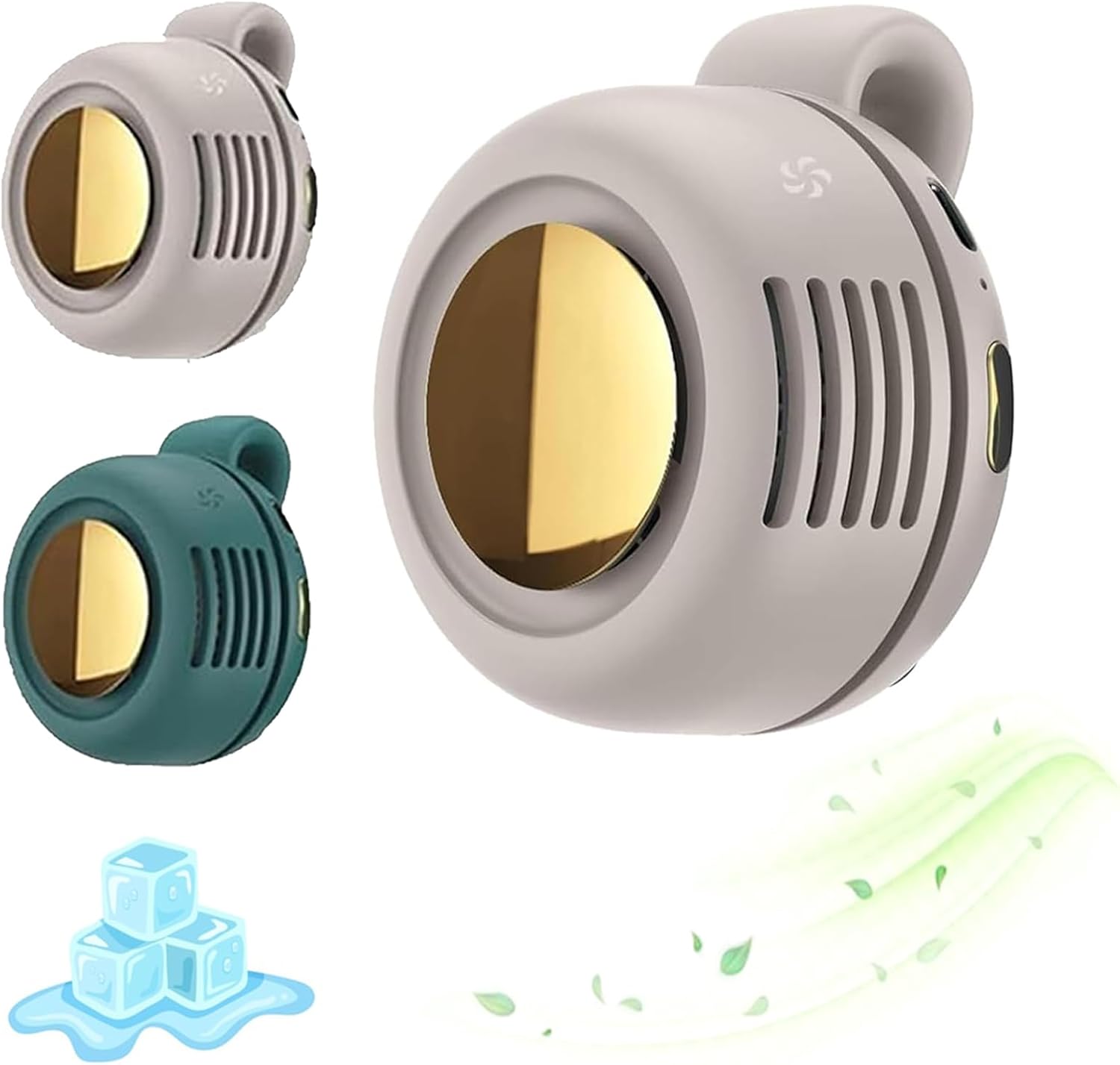 Portable Silent Mini Bladeless Fan Clip On, mini clip on fan, portable mini bladeless fan clip on, Suitable for Outdoor & Travel & Office, Travel Accessories (white, 1pcs) - Image 1