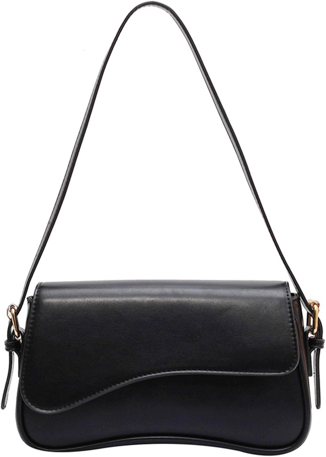 Women's Crescent Shoulder Bags Retro Y2k 90s Hobo Handbags Top Handle Faux Leather Underarm Bag Fashion Clutch Purses - Image 1