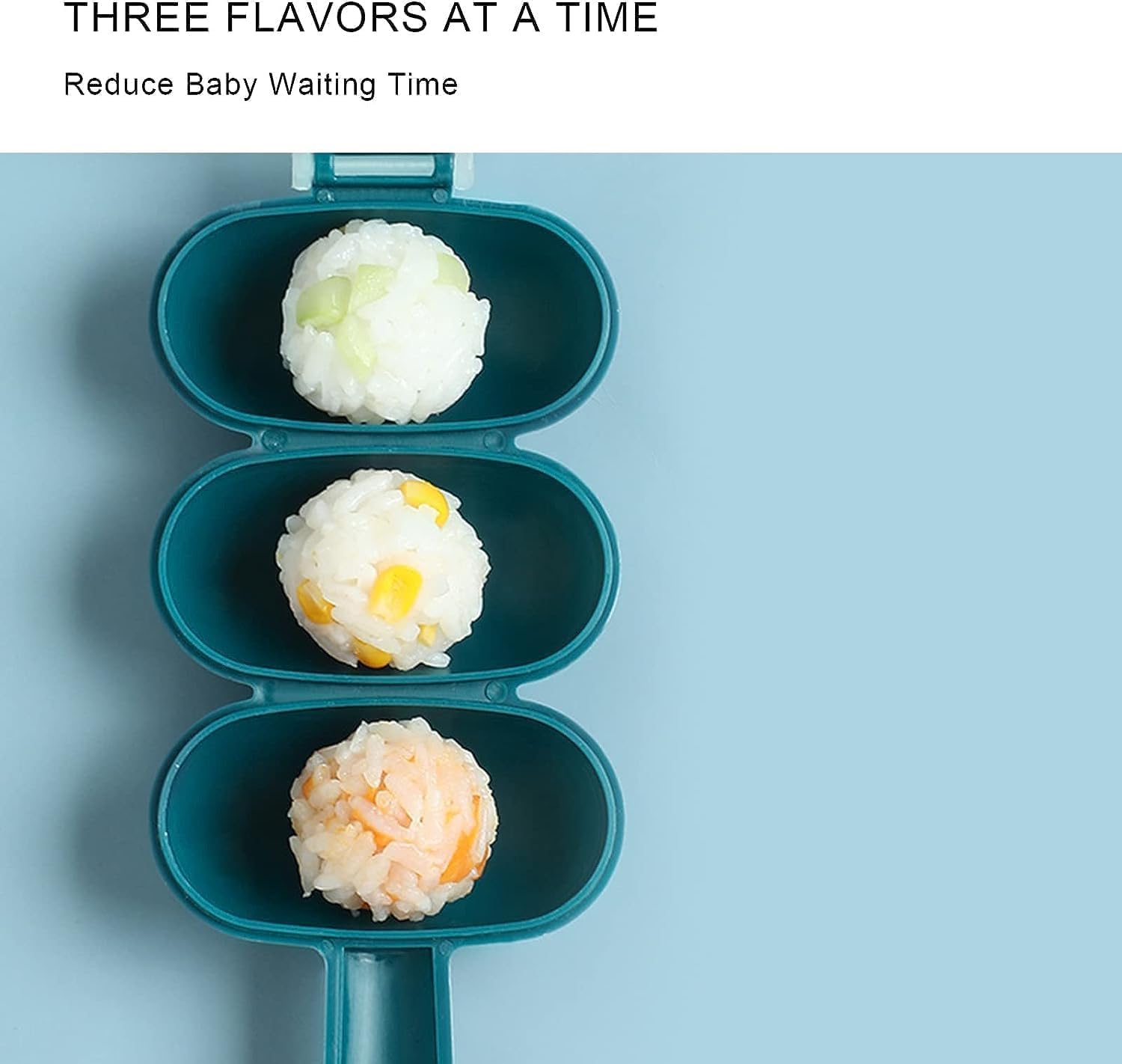 2Pcs Blue Rice Ball Maker Shake Lunch Maker Mould Rice Ball Shaker Rice Ball Mold Rice Ball Shaped Kitchen Tools and Home DIY Making Kit Sushi Plates,DIY Sushi Shake Rice Ball Mold, Specialty Plates - Image 6