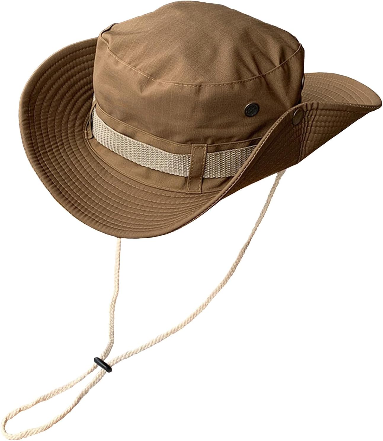 Fishing Hat, Wide Brim Breathable Sun Boonie Hat Safari Hiking Hats Beach Bucket Cap for Men Women - Image 1