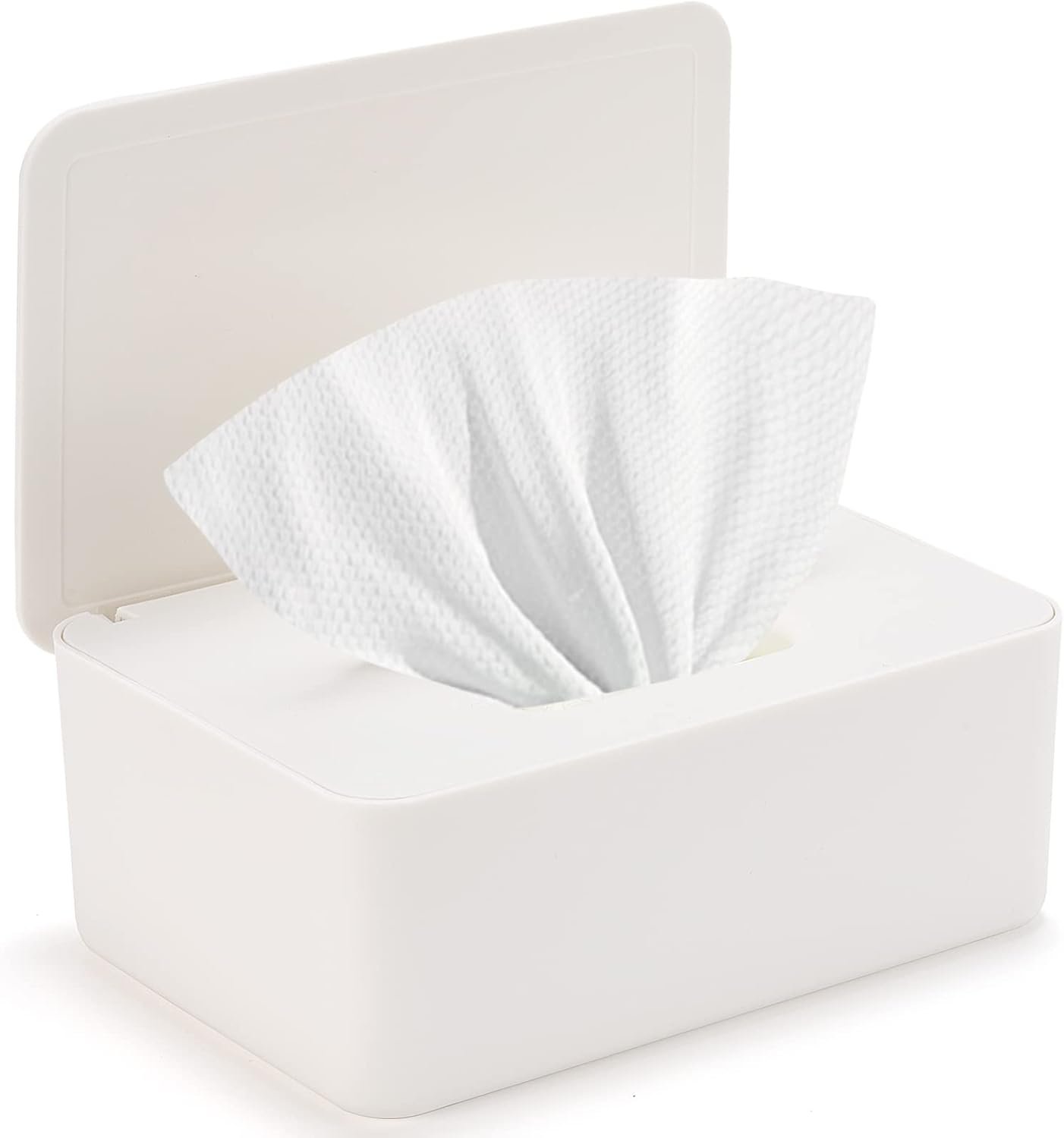 Baby Wipes Dispenser, Wipe Holder for Baby & Adult,Keeps Wet Tissue Fresh, Non-Slip Wipes Case, Flushable Wipe Container with Sealing Design Lid - Image 2