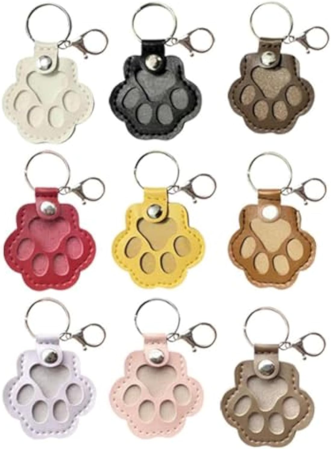Dog Hair Keepsake Keychain, Dog Fur Storage Keychain, Cat Paw Shaped Keychains,For Bag Purse Paw Charm Key Holder - Image 6