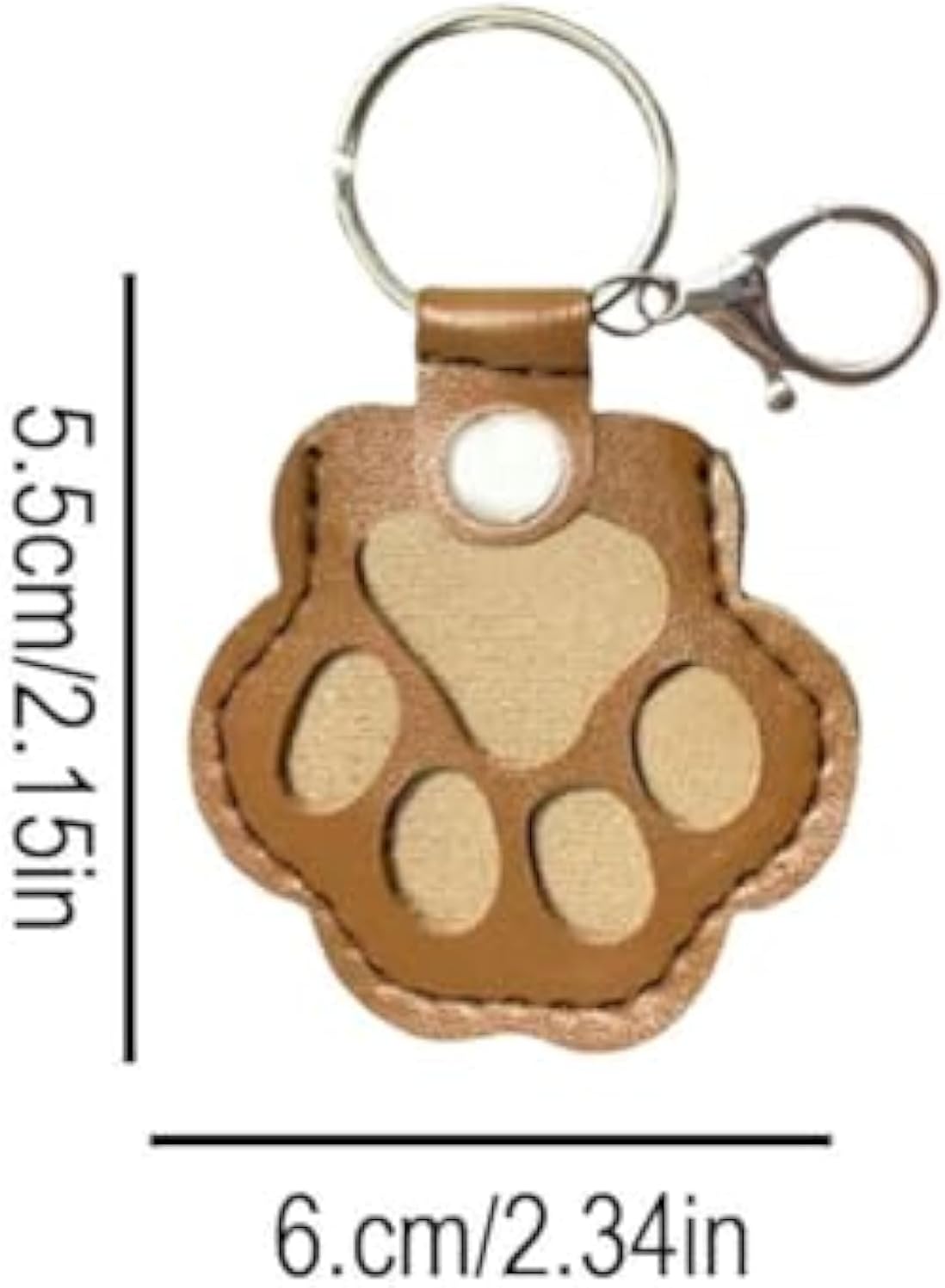Dog Hair Keepsake Keychain, Dog Fur Storage Keychain, Cat Paw Shaped Keychains,For Bag Purse Paw Charm Key Holder - Image 7