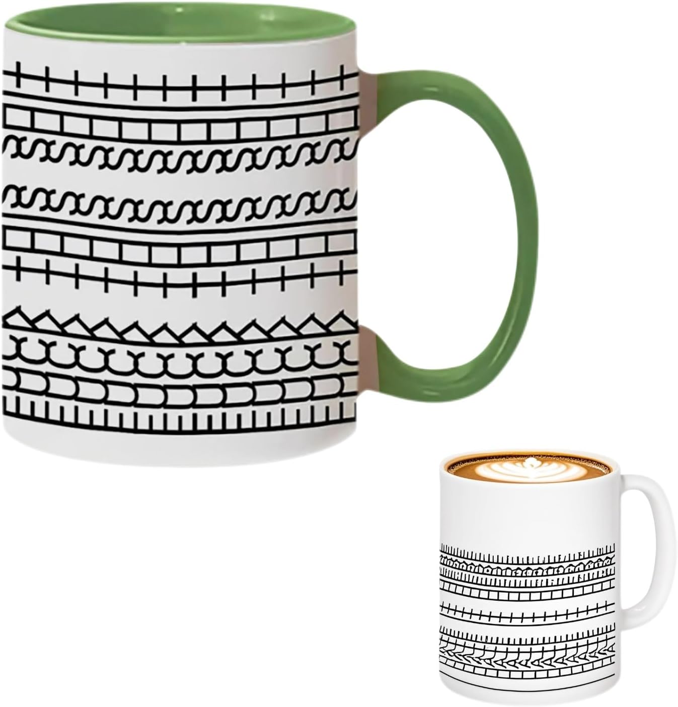 Fuck This Shit Mug, Hidden Tea Cup, Hidden Message Coffee Mug, Funny Creative Ceramic Coffee Lover Gift, Unique Humor Adult Drink Cup for Work Bestie, Friend, Coworker (Green-350ML) - Image 1