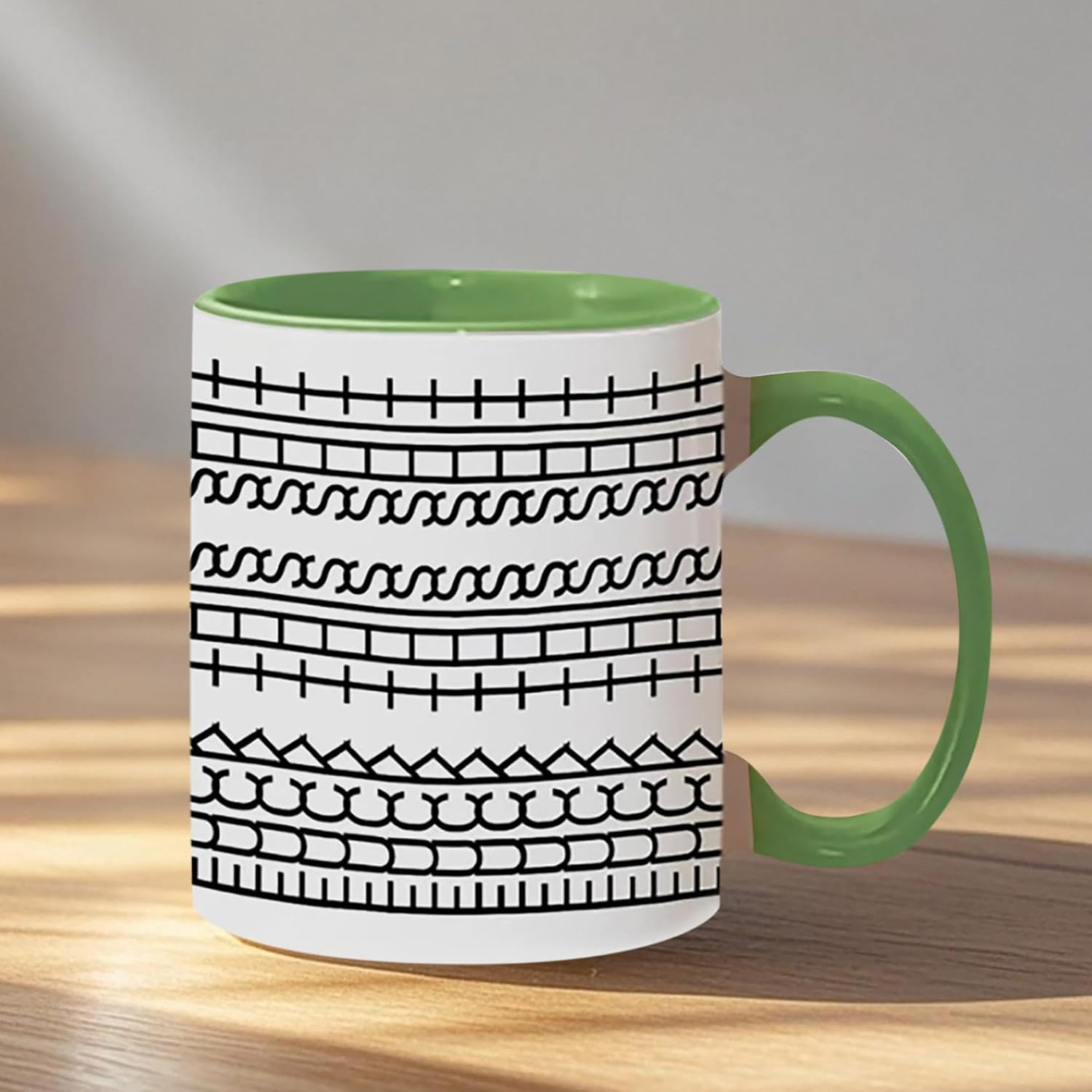 Fuck This Shit Mug, Hidden Tea Cup, Hidden Message Coffee Mug, Funny Creative Ceramic Coffee Lover Gift, Unique Humor Adult Drink Cup for Work Bestie, Friend, Coworker (Green-350ML) - Image 2