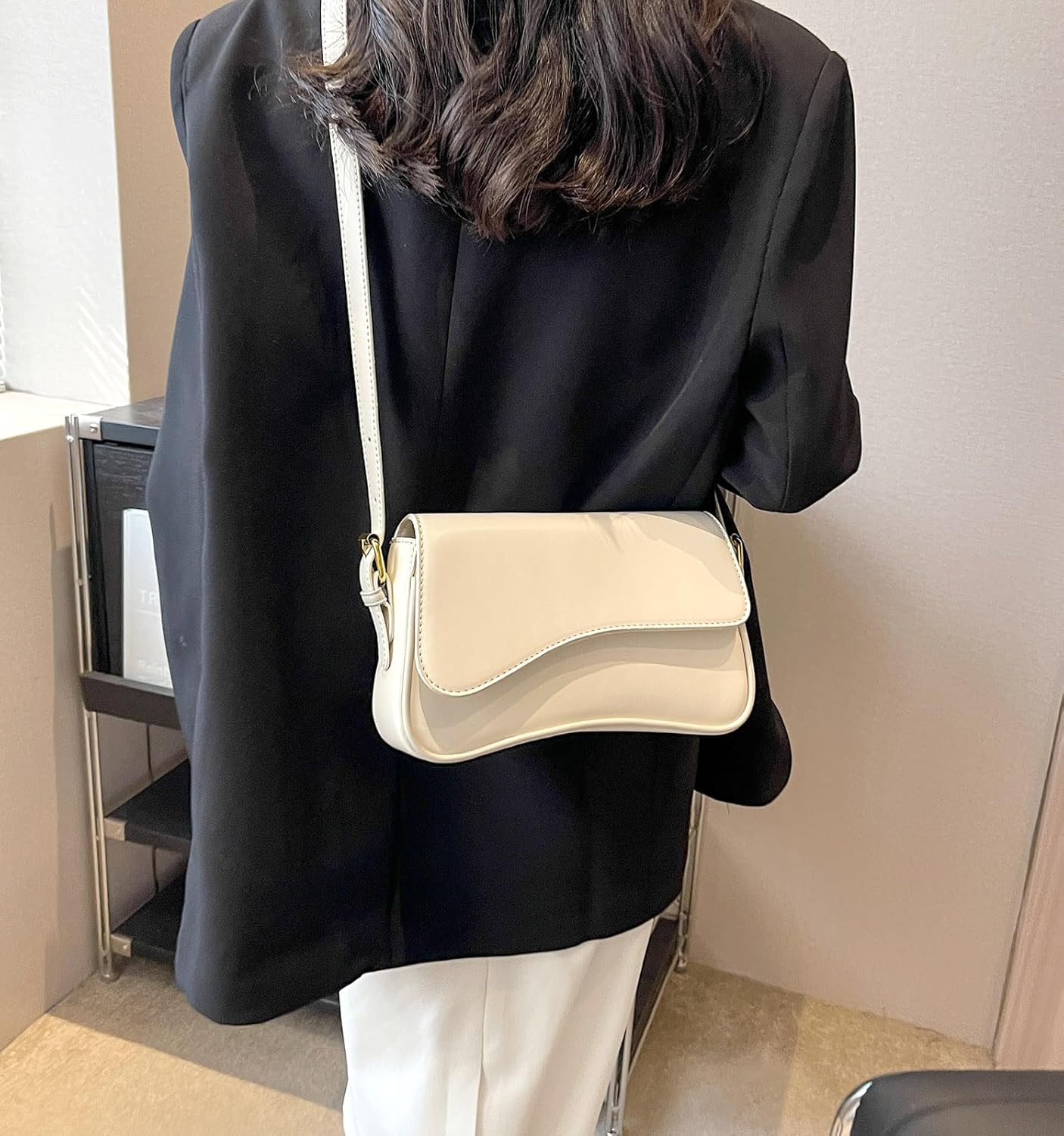Women's Crescent Shoulder Bags Retro Y2k 90s Hobo Handbags Top Handle Faux Leather Underarm Bag Fashion Clutch Purses - Image 4