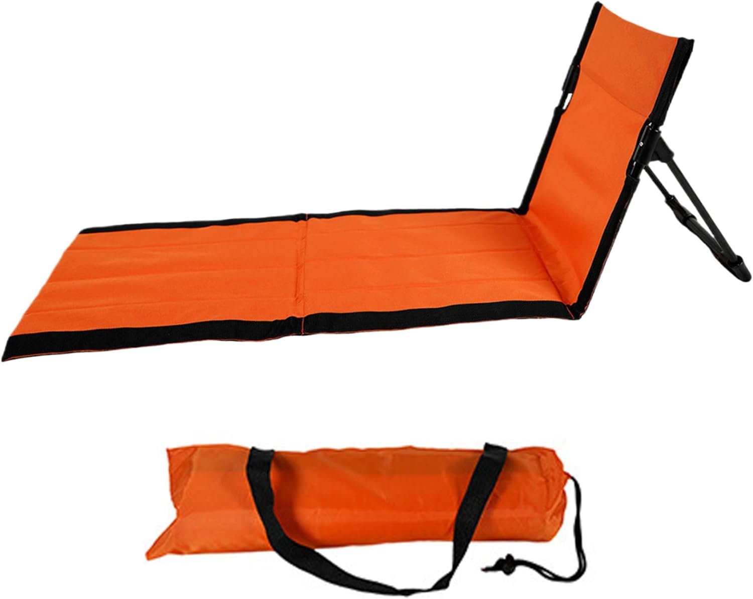 Reclining Beach Mat 15x43.3x15.8/15x26.8x15.8'' Oxford Cloth Waterproof Foldable Beach Lounge Chair Lightweight & Portable Lounger for Adults Holidays Camping Park - Image 1