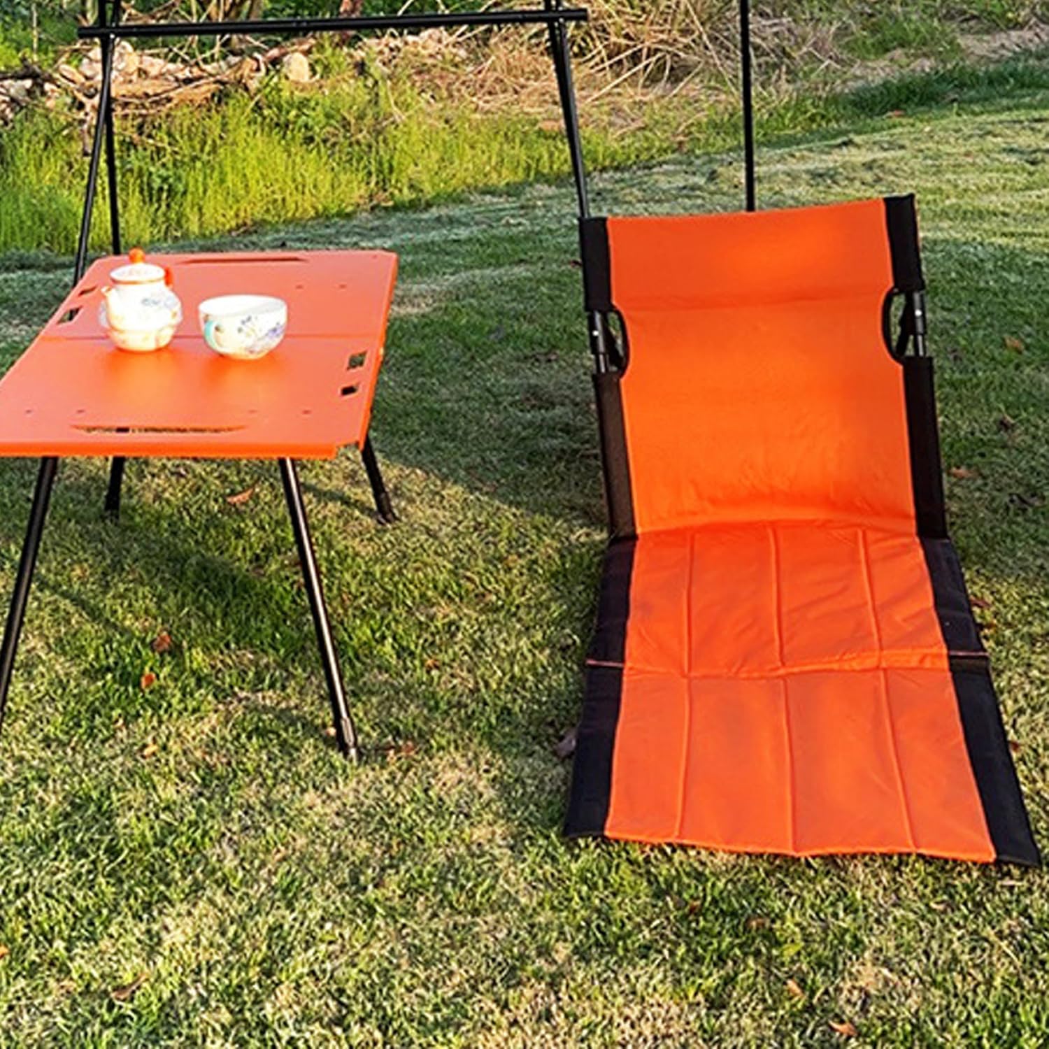 Reclining Beach Mat 15x43.3x15.8/15x26.8x15.8'' Oxford Cloth Waterproof Foldable Beach Lounge Chair Lightweight & Portable Lounger for Adults Holidays Camping Park - Image 2
