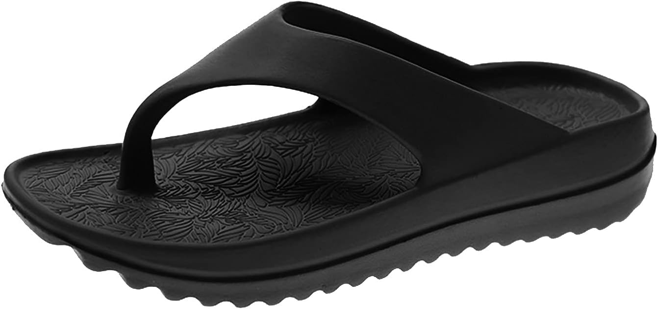 Cloud Flip Flops for Womens and Mens, Orthotic Lightweight Beach Pillow Slippers, Soft Cushion Flip-Flop Comfy Bath Spa Walking Sandals Pool Thong Slides - Image 2